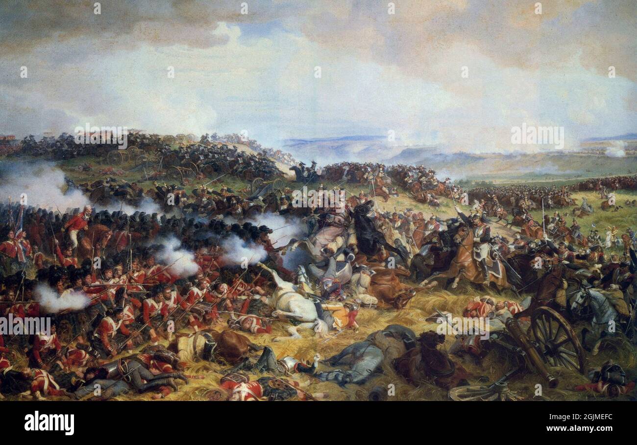 Waterloo Fight Henri félix emmanuel philippoteaux hi-res stock photography and images ...