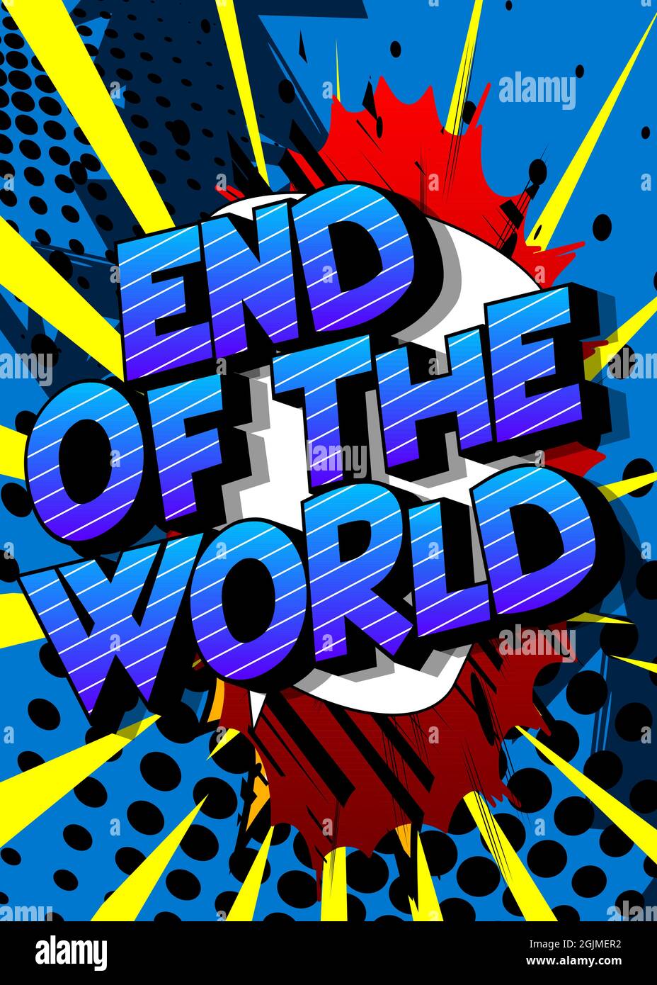 End of the World. Comic book style text, retro comics typography, pop art  vector illustration Stock Vector Image & Art - Alamy