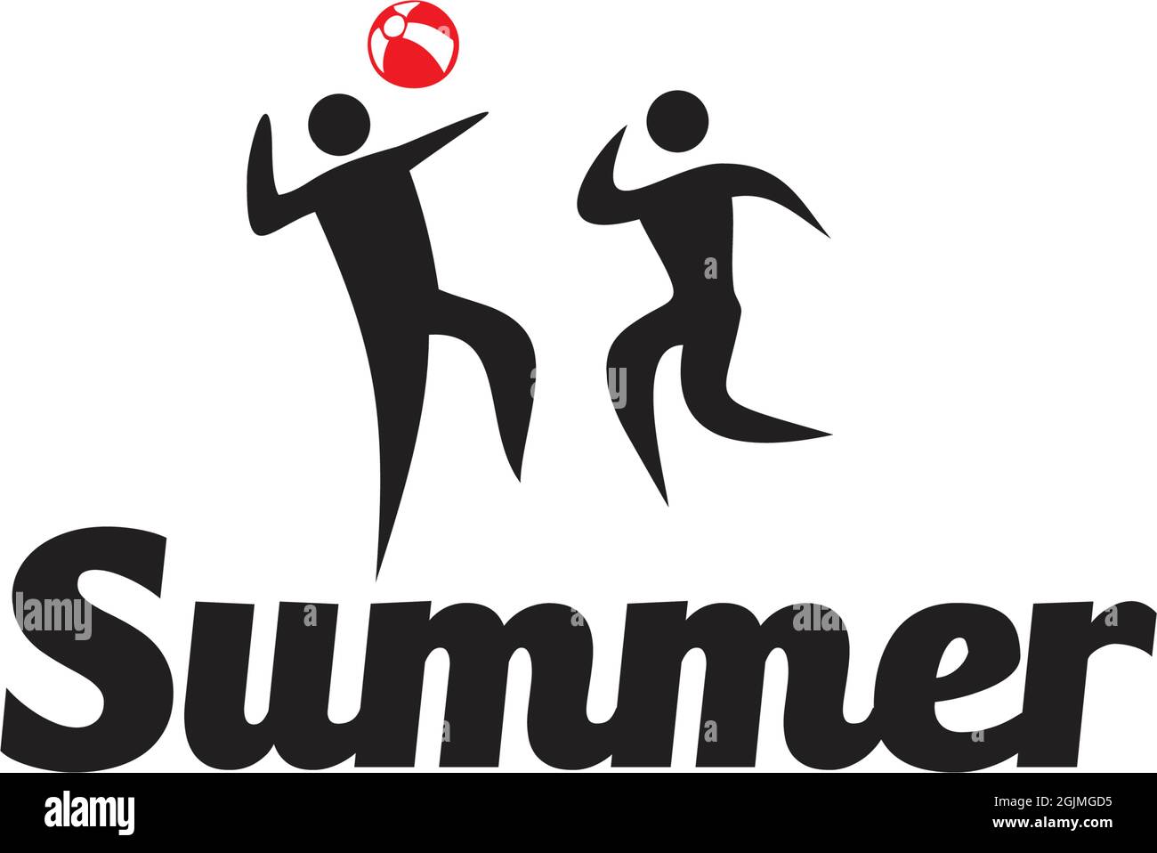 Summer moment icon logo design illustration vector template Stock Vector