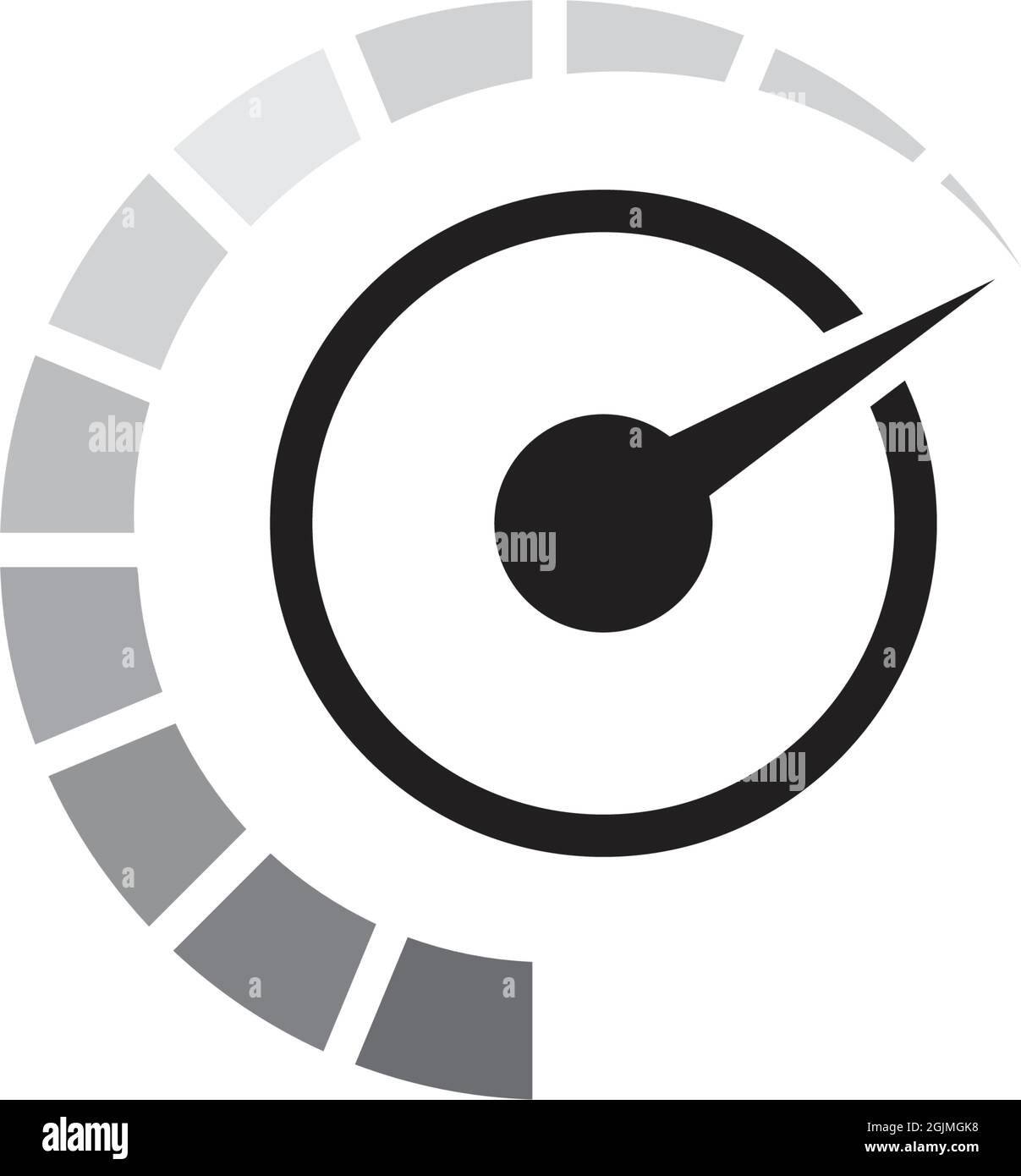 Speedometer icon logo design vector illustration template Stock Vector ...