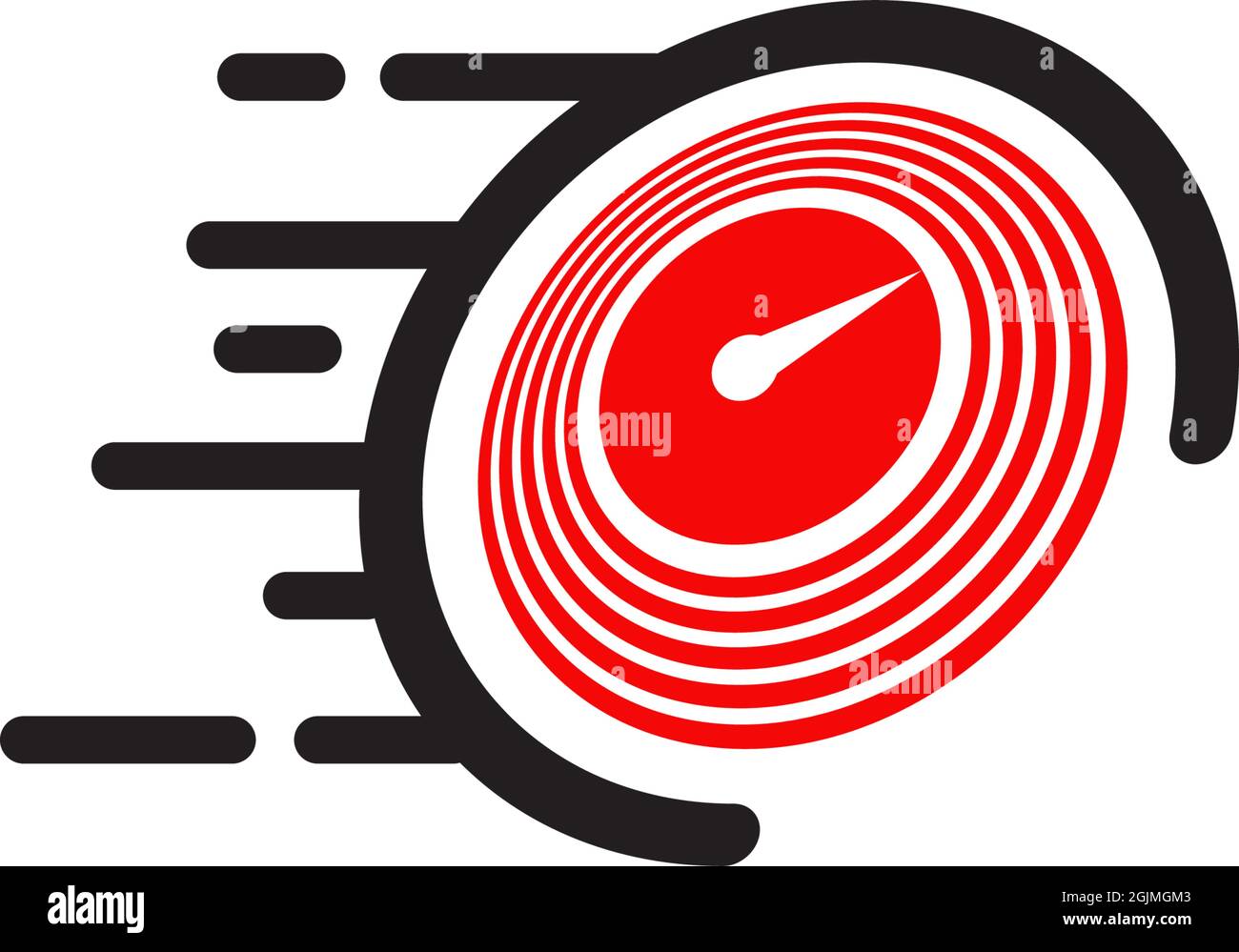Speedometer icon logo design vector illustration template Stock Vector ...