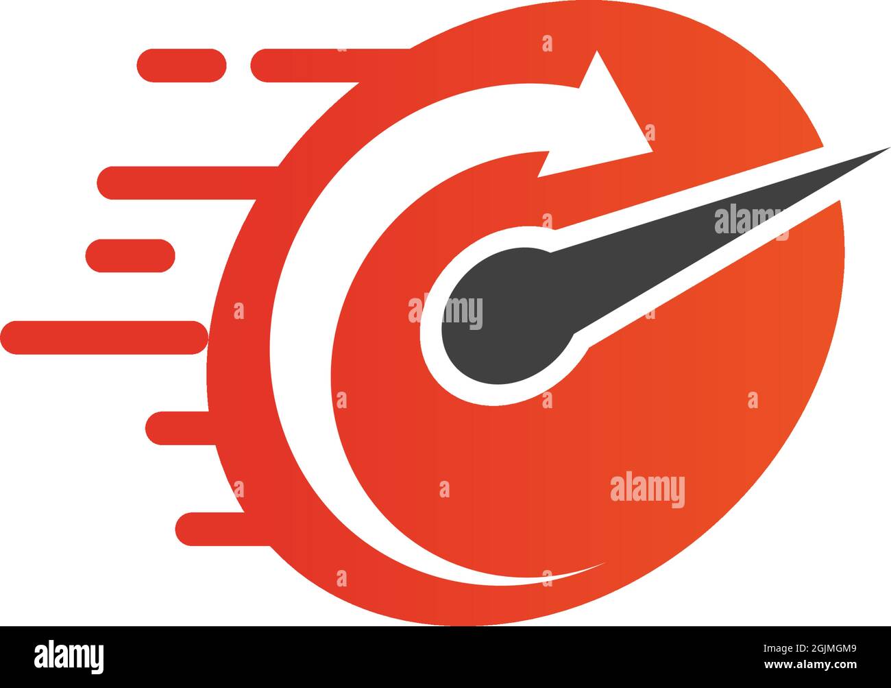 Speedometer icon logo design vector illustration template Stock Vector ...