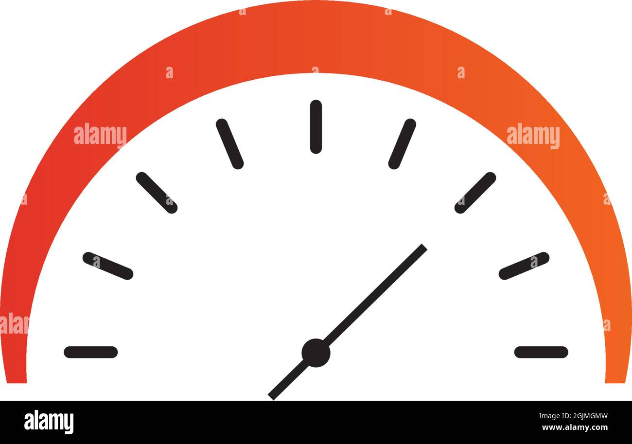 Speedometer icon logo design vector illustration template Stock Vector ...