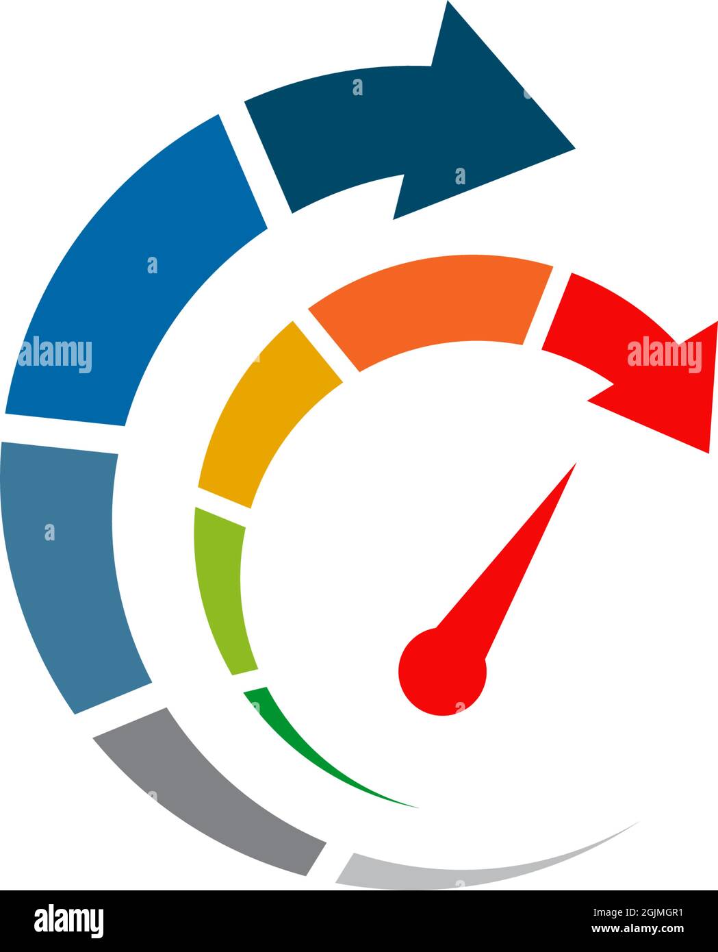 Speedometer icon logo design vector illustration template Stock Vector ...
