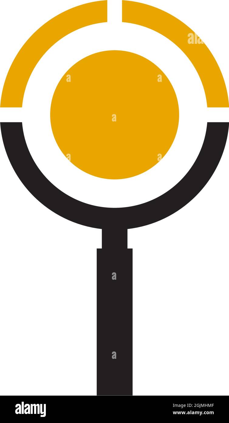Search icon logo design vector illustration template Stock Vector