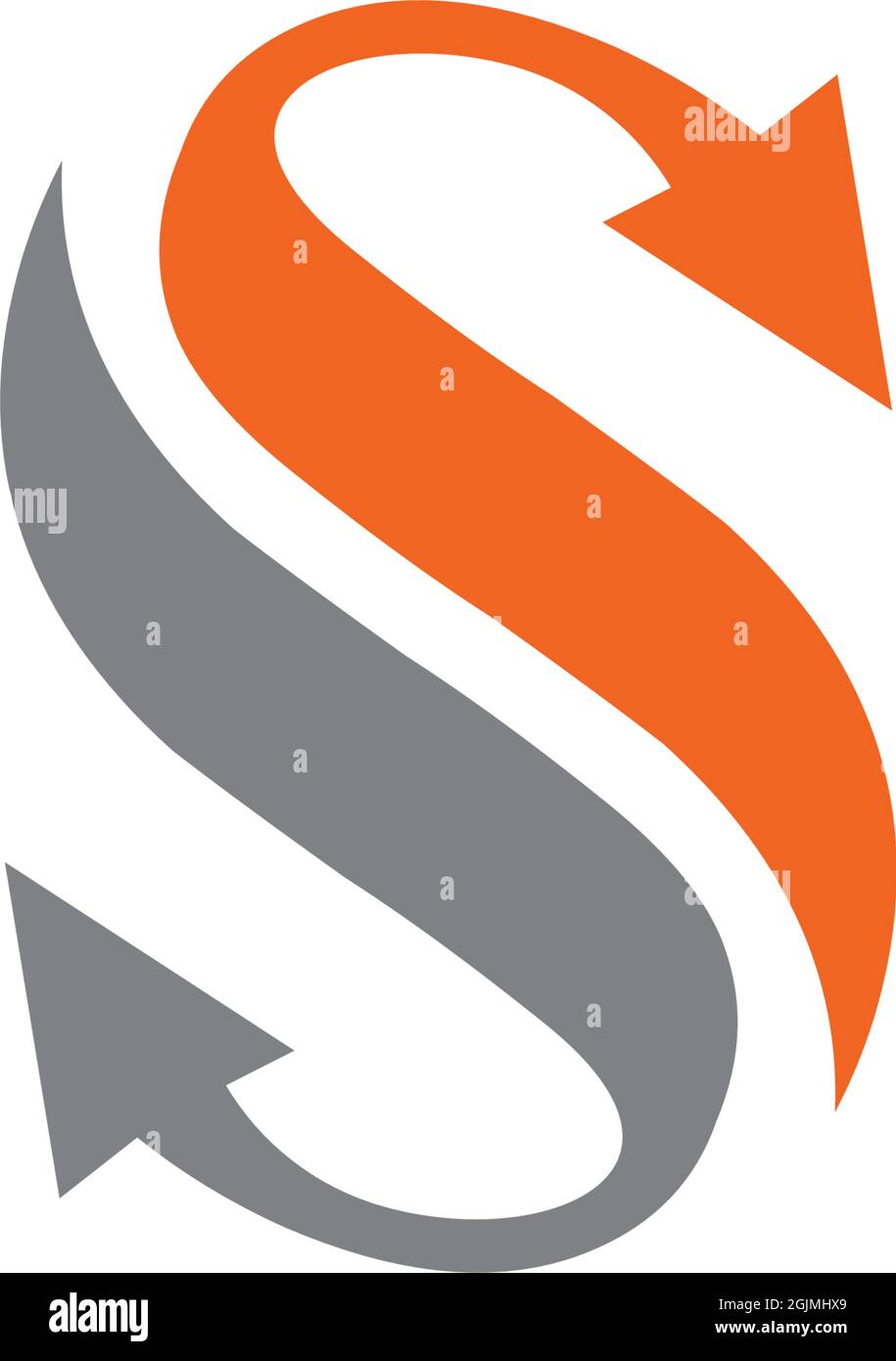 S letter arrow logo design vector illustration template Stock Vector ...