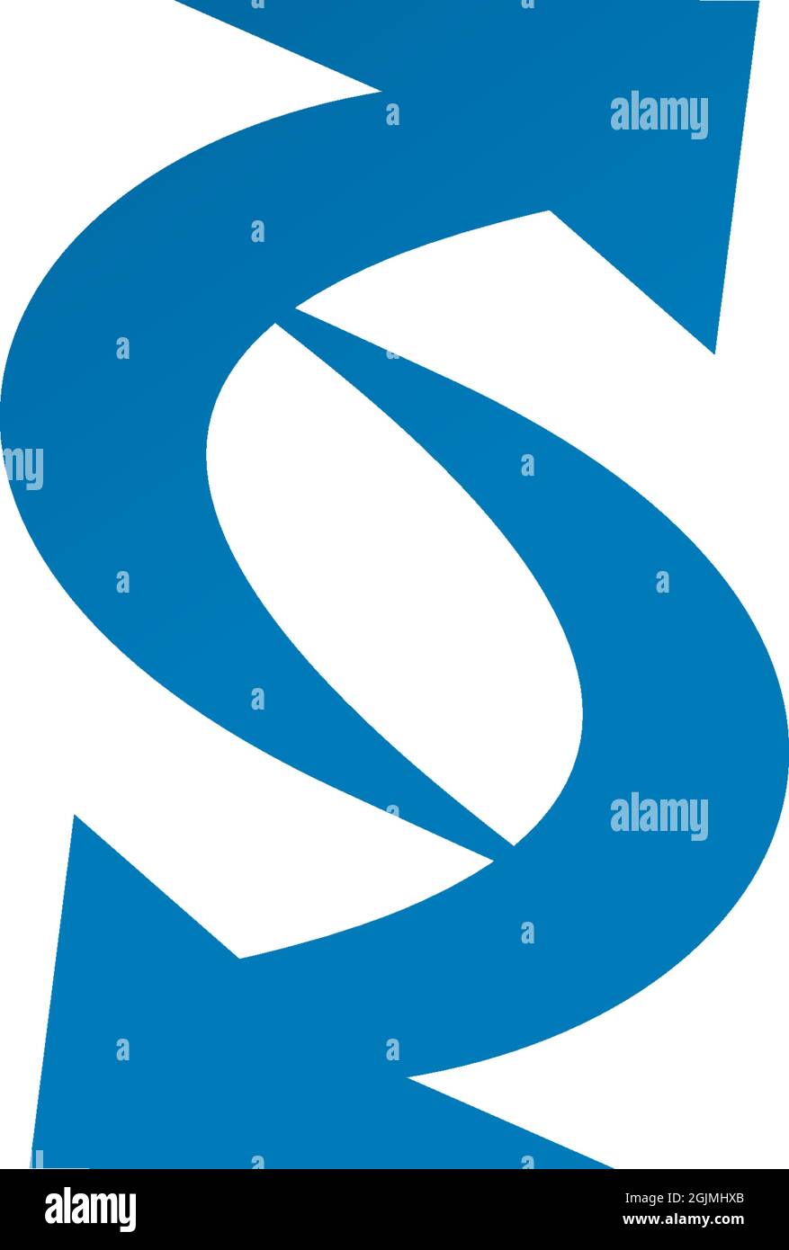 S letter arrow logo design vector illustration template Stock Vector ...