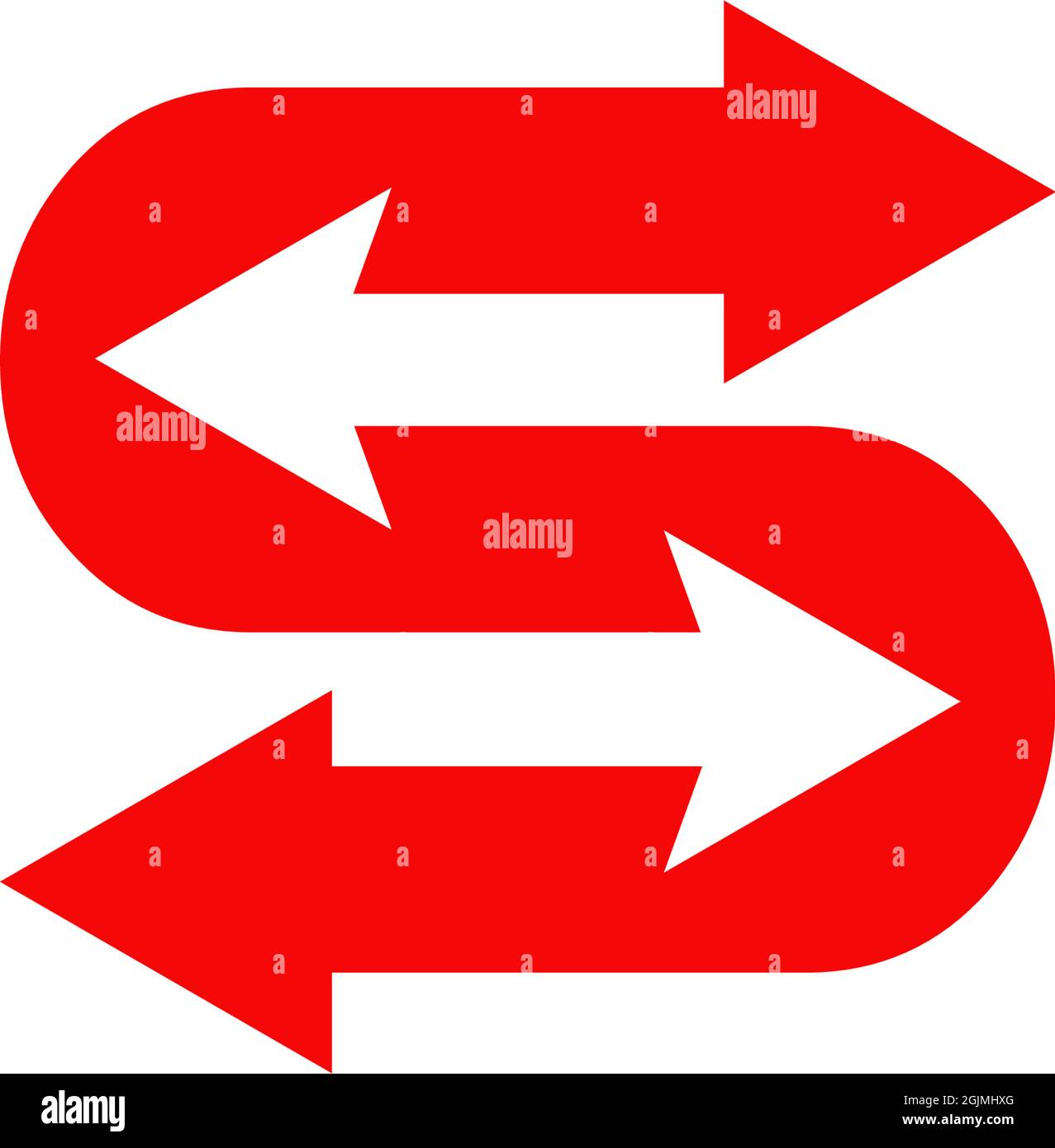 S letter arrow logo design vector illustration template Stock Vector