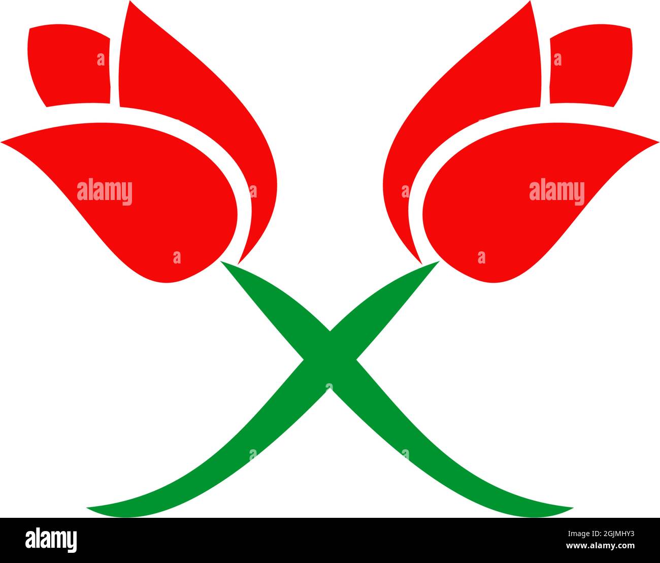 Rose flower icon logo design vector illustration template Stock Vector ...
