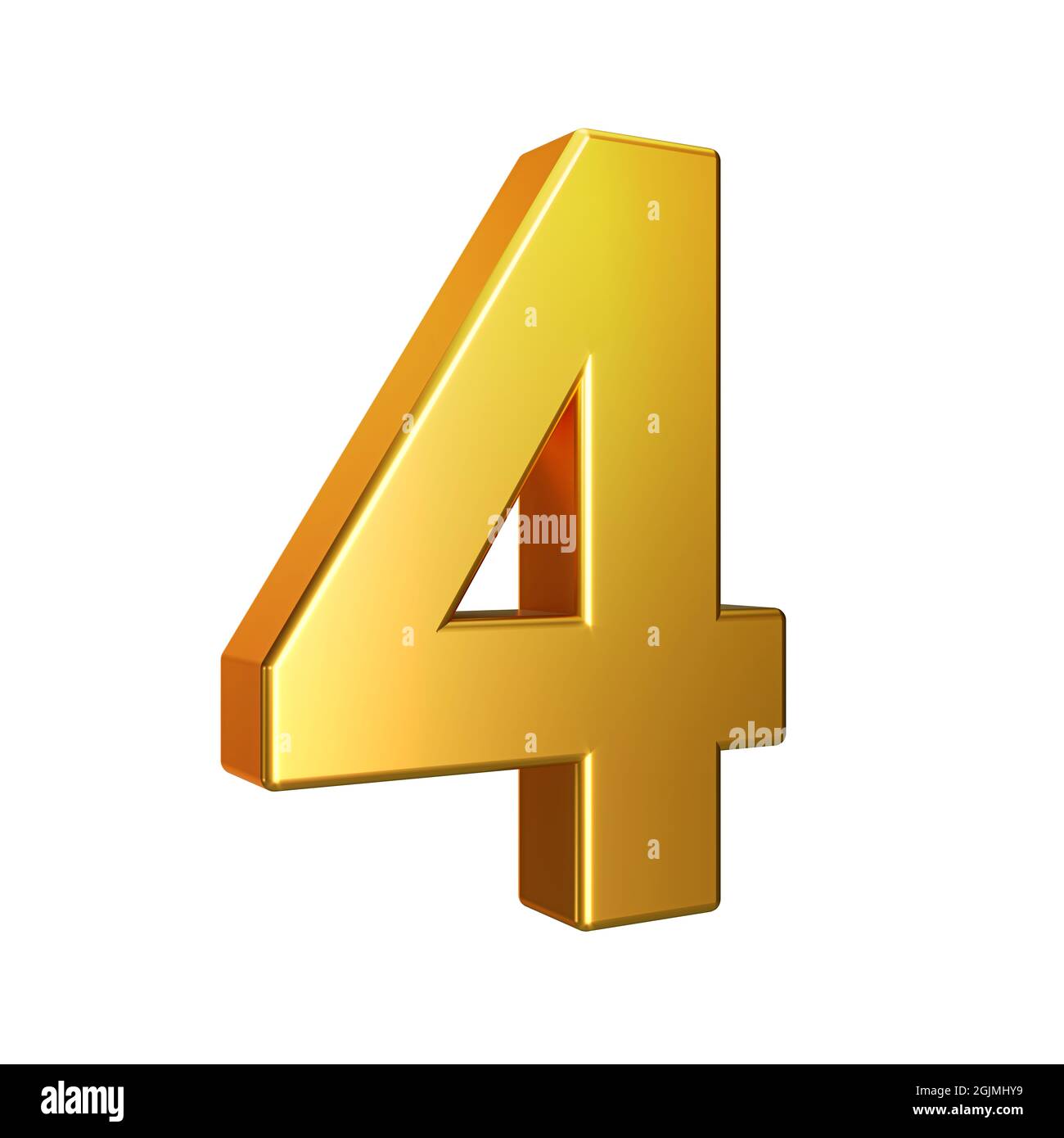 Number 4 3d Png