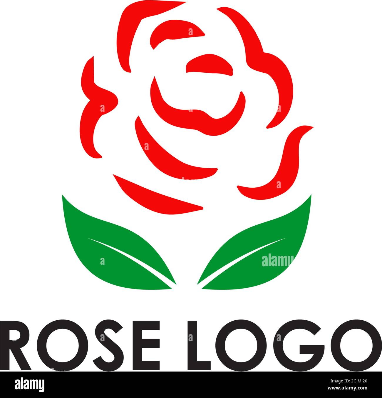 Rose flower icon logo design vector illustration template Stock Vector ...
