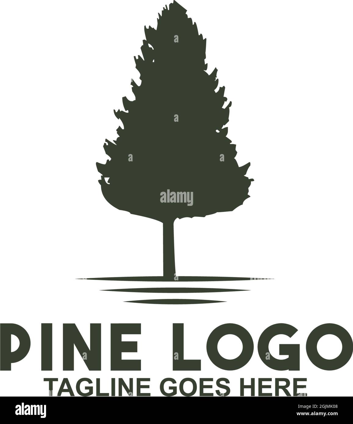 Pine tree icon logo design inspiraiton vector template Stock Vector ...