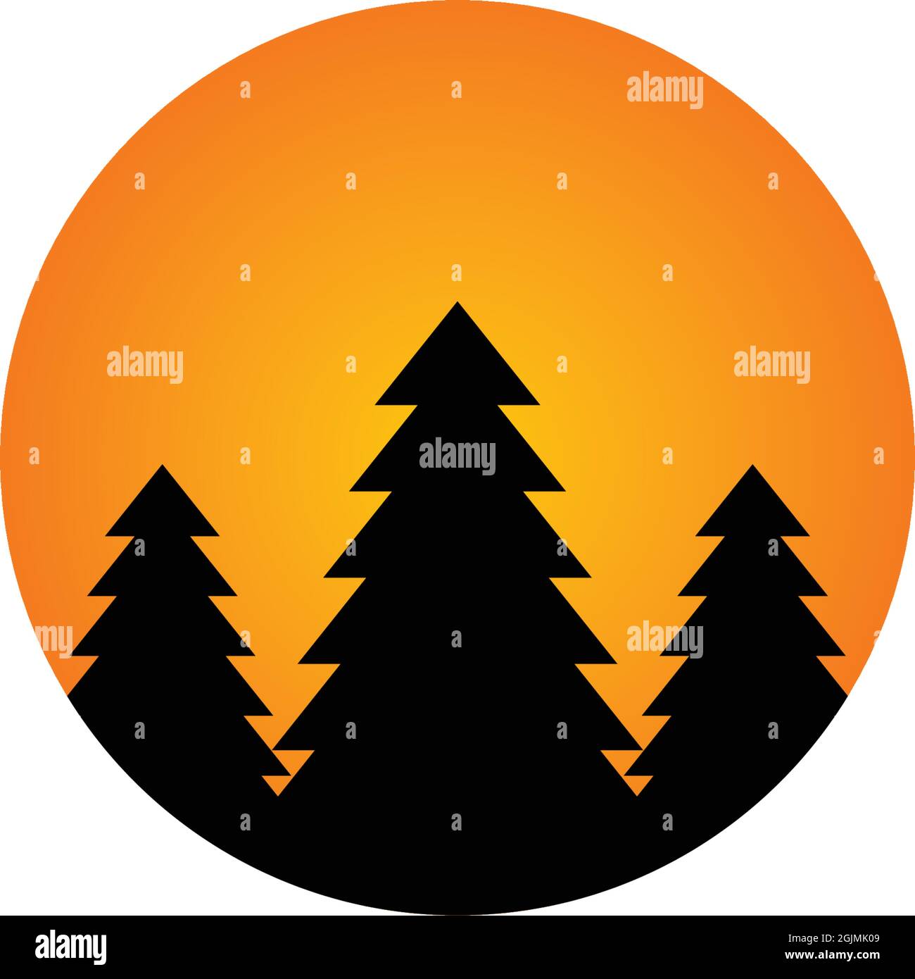 Pine tree icon logo design inspiraiton vector template Stock Vector ...