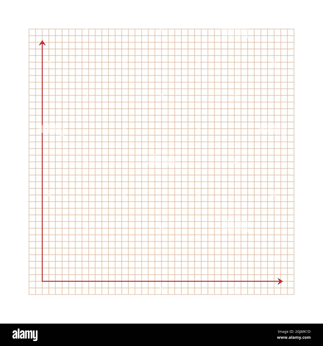 grid paper mathematical graph cartesian coordinate system with x axis y axis squared background with color lines geometric pattern for school stock vector image art alamy