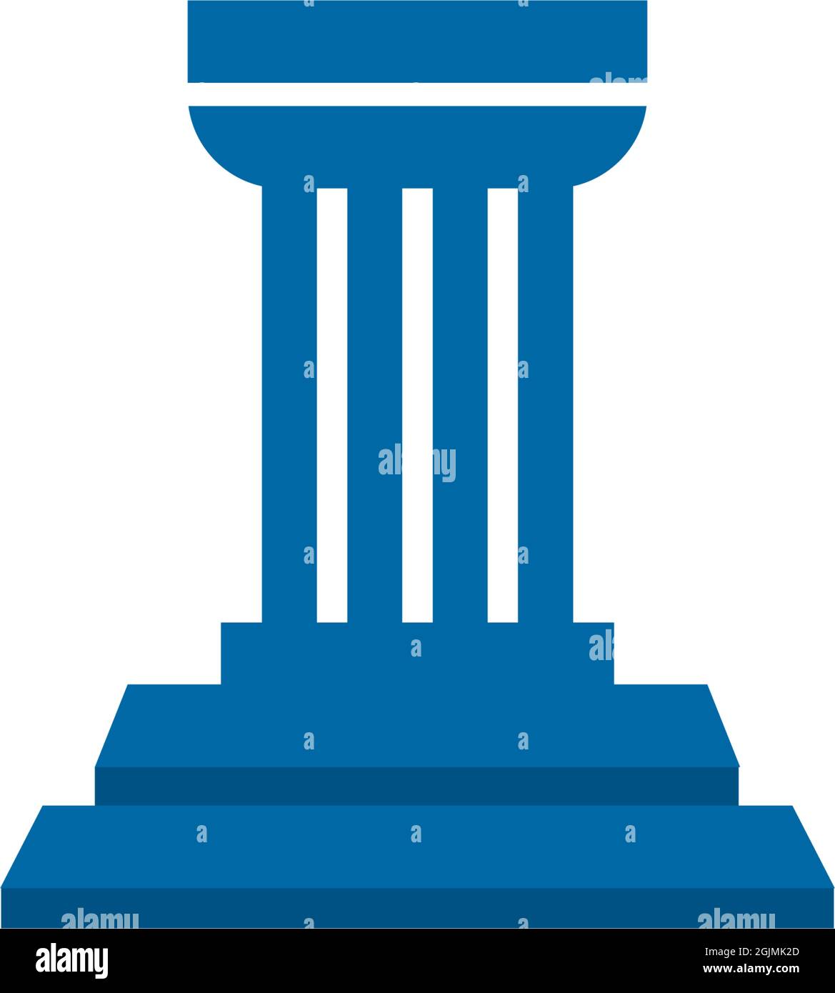 Concrete pillar icon logo design inspiration vector template Stock Vector
