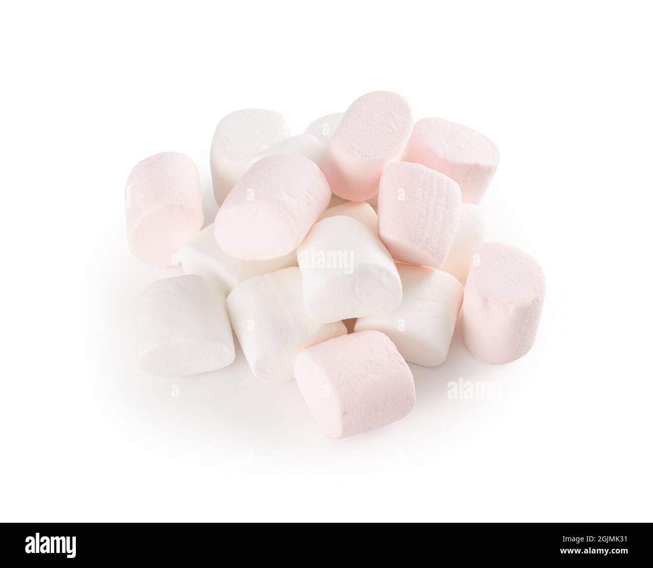 Marshmallow isolated on white background with clipping path Stock Photo ...
