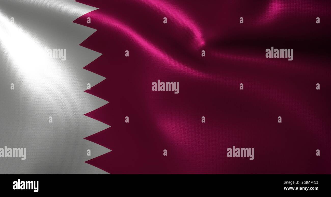 Clean qatar flag hi-res stock photography and images - Alamy