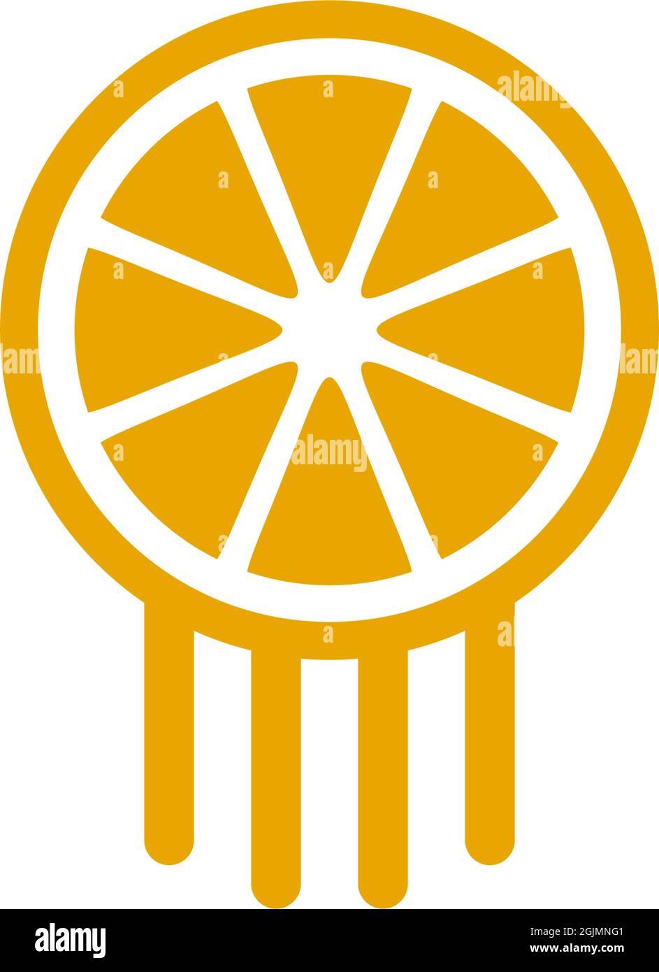 Orange fruit icon symbol logo design inspiration vector template Stock ...