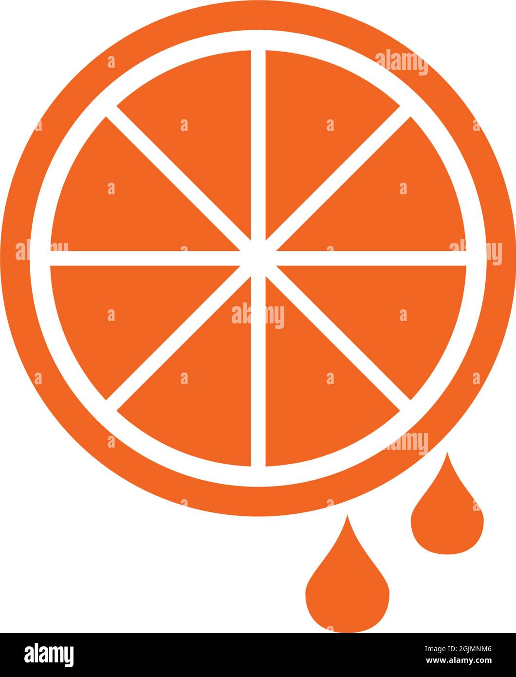 Orange fruit icon symbol logo design inspiration vector template Stock ...