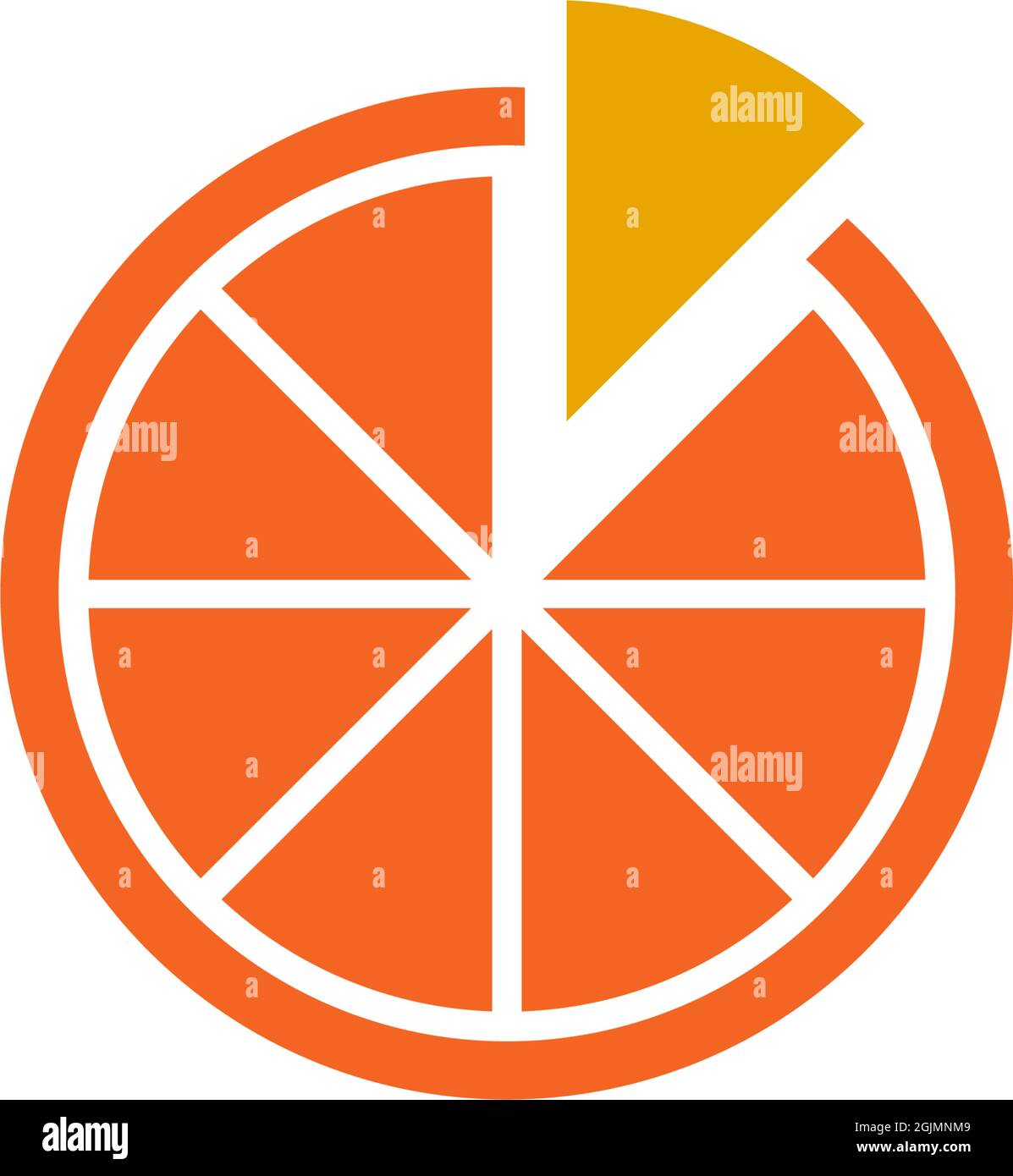Orange fruit icon symbol logo design inspiration vector template Stock ...
