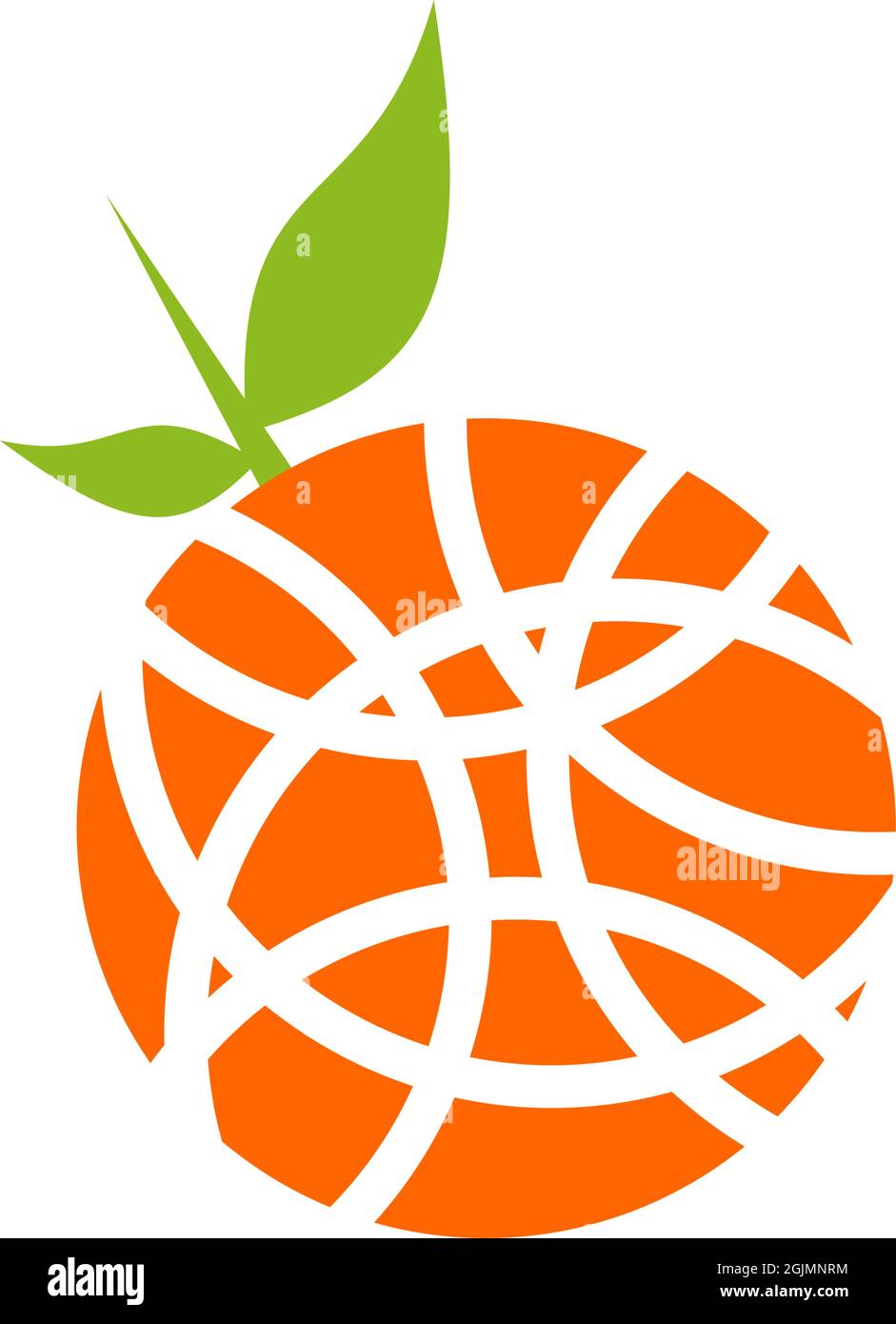 Orange fruit icon symbol logo design inspiration vector template Stock ...