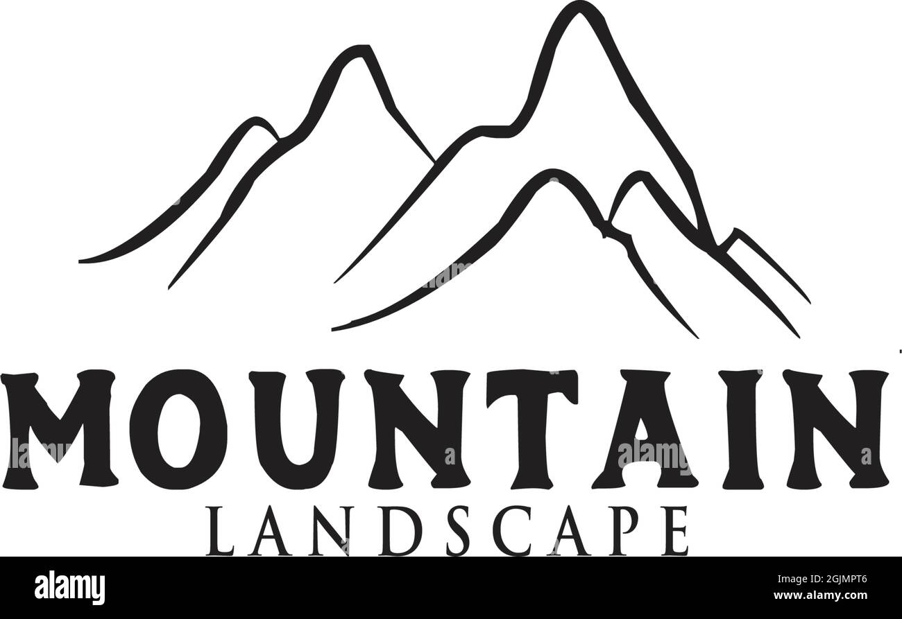 Mountain icon logo design inspiration vector illustration template ...