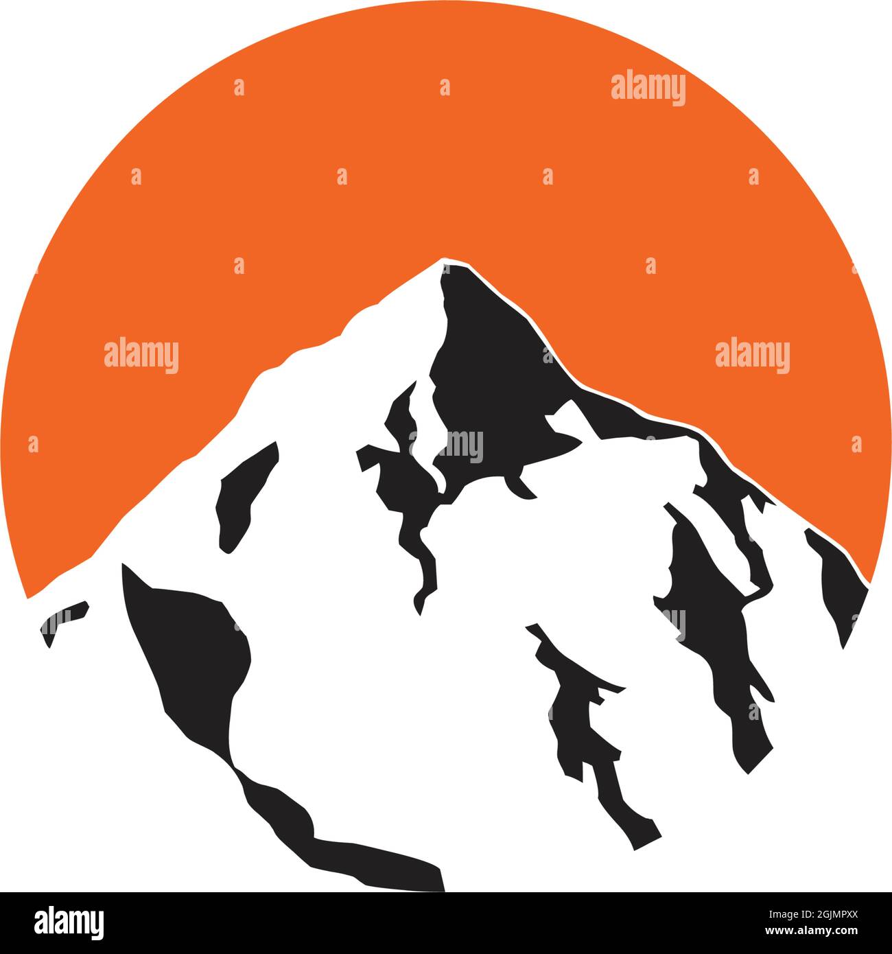 Mountain icon logo design inspiration vector illustration template ...