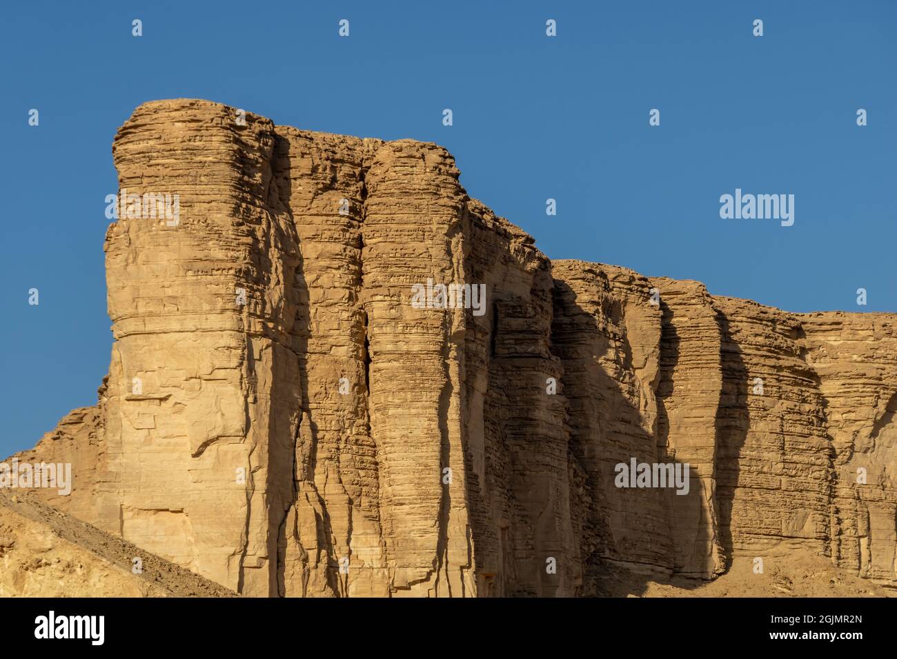 The Jabal Tuwaiq escarpment in Dhurma near Riyadh, Saudi Arabia Stock Photo