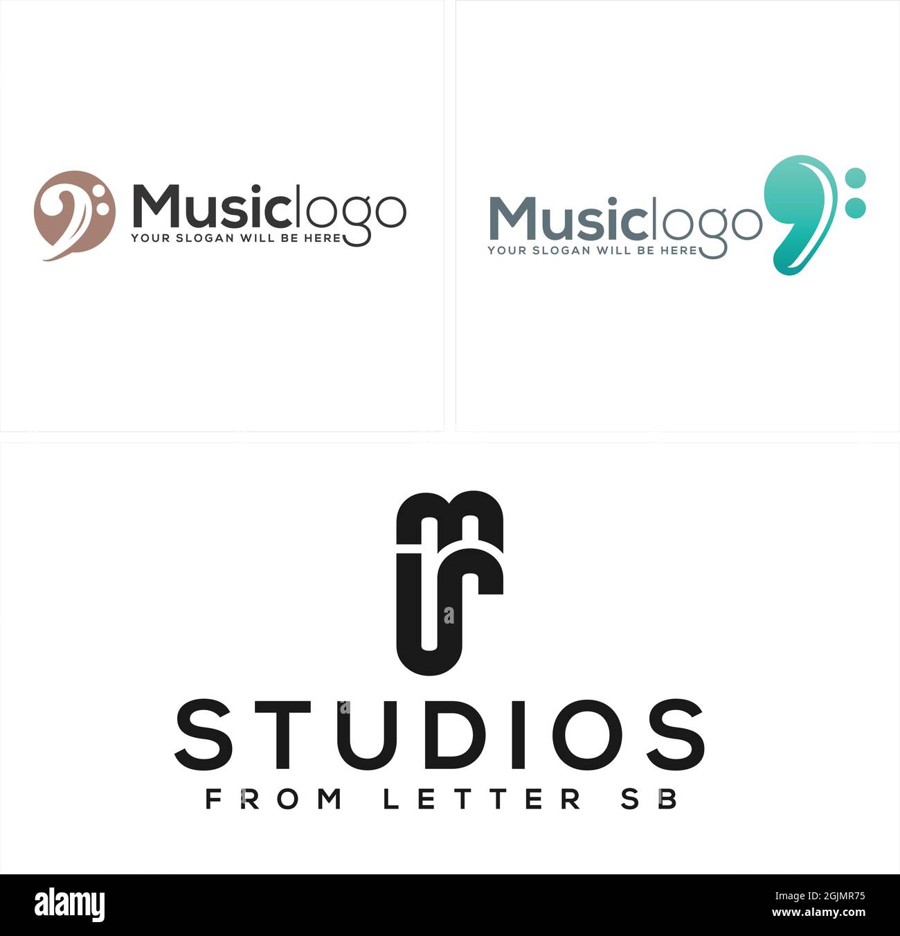Entertainment music studio logo design Stock Vector Image & Art Alamy