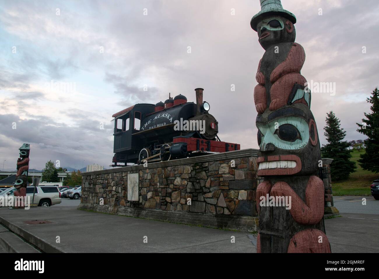 The train station in Anchorage, AK is usually the beginning of an