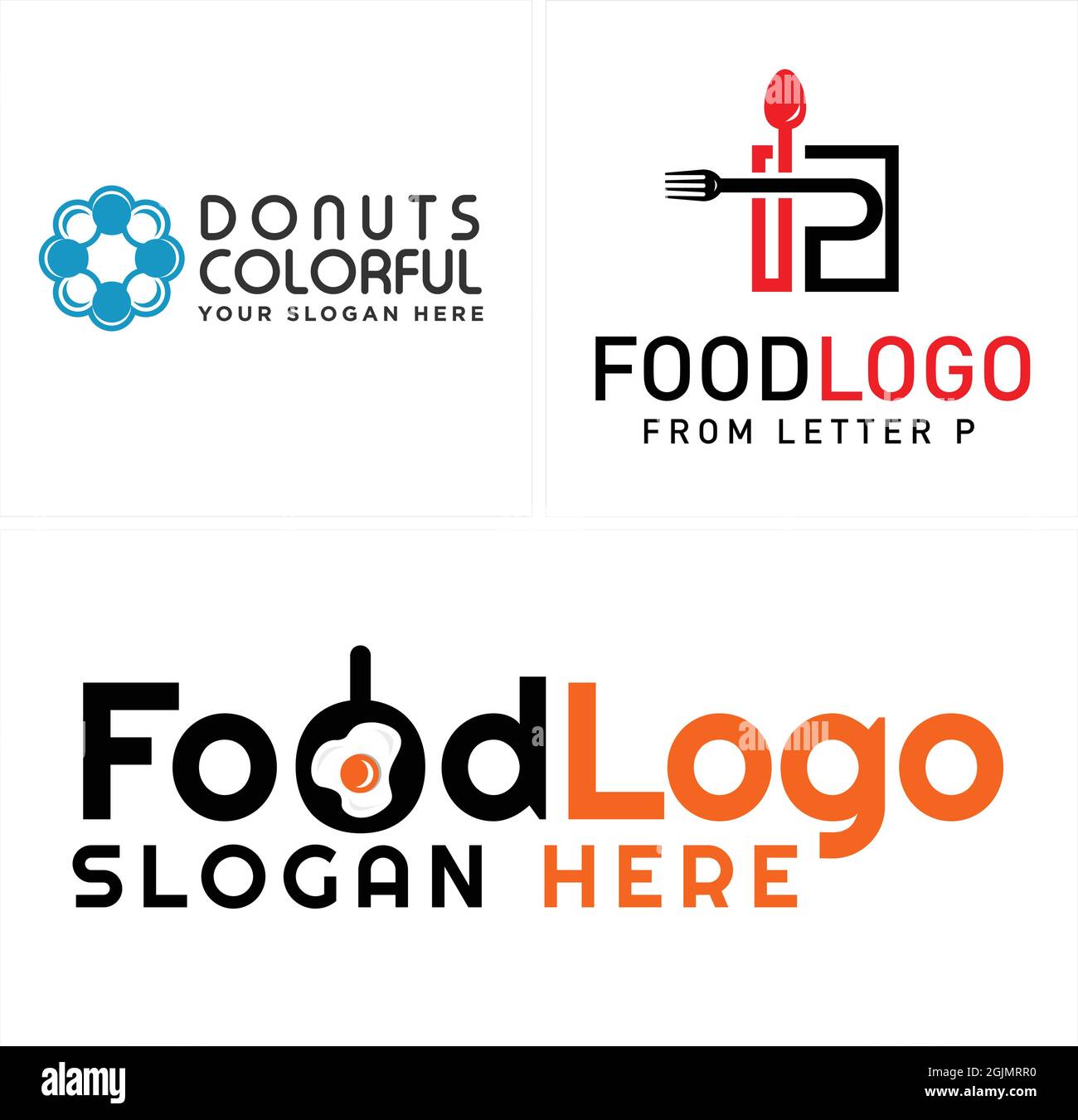 Restaurant food icon logo design Stock Vector