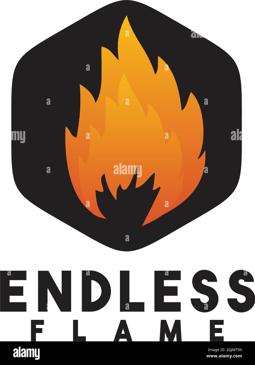 Flames fire icon logo design vector template illustration Stock Vector