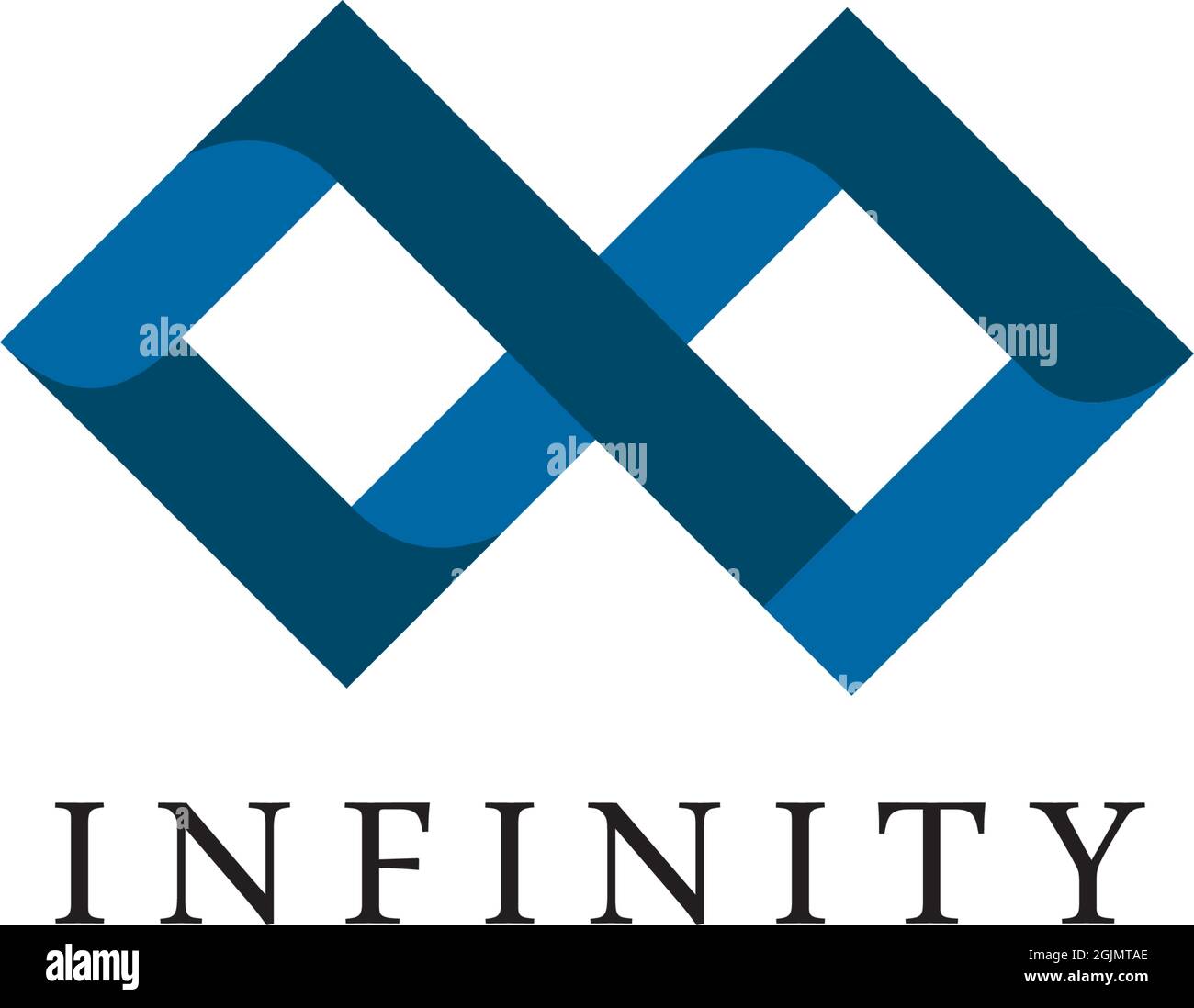 Infinity logo design vector template illustration Stock Vector