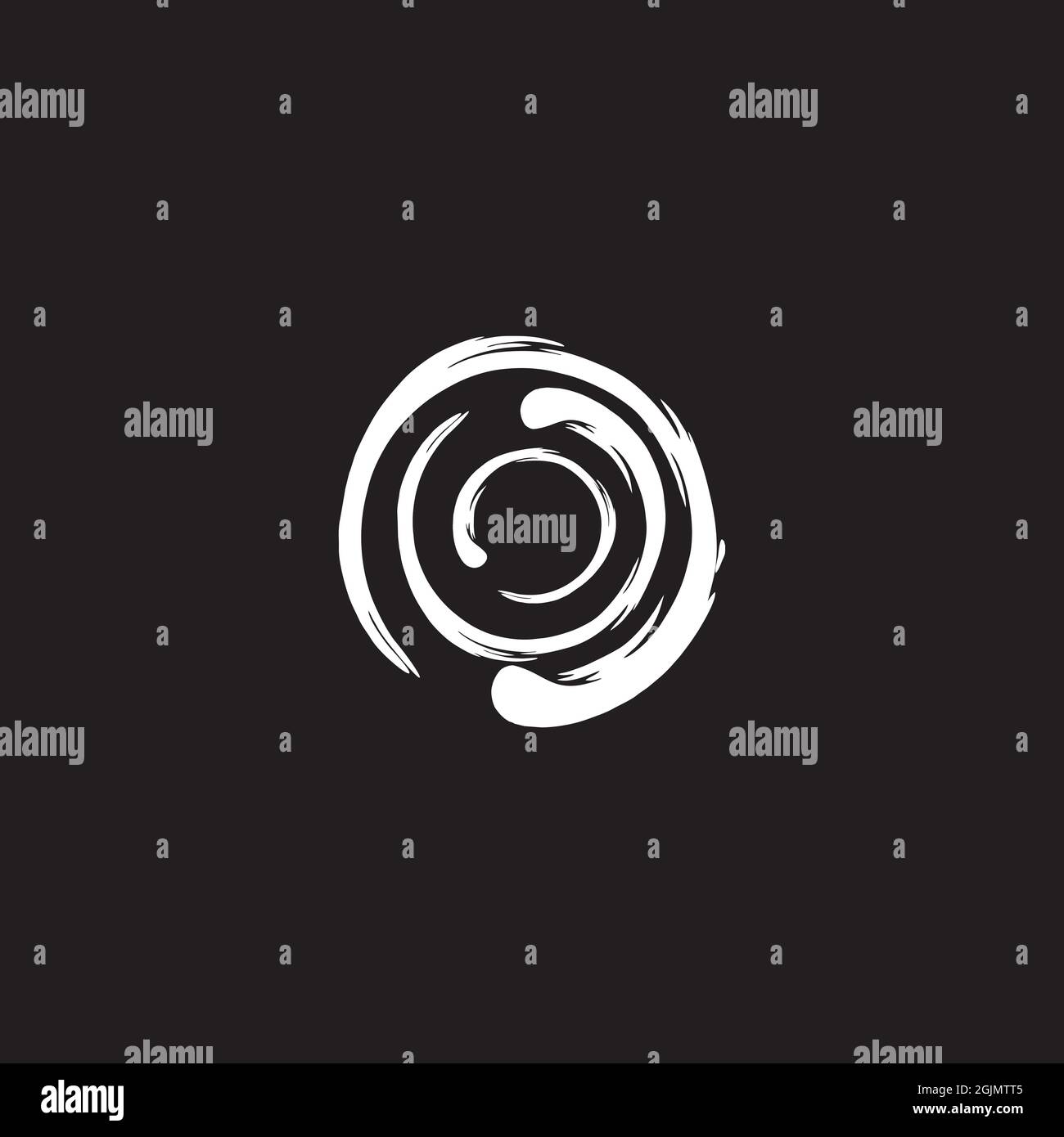 Abstract circle logo design vector template illustration Stock Vector