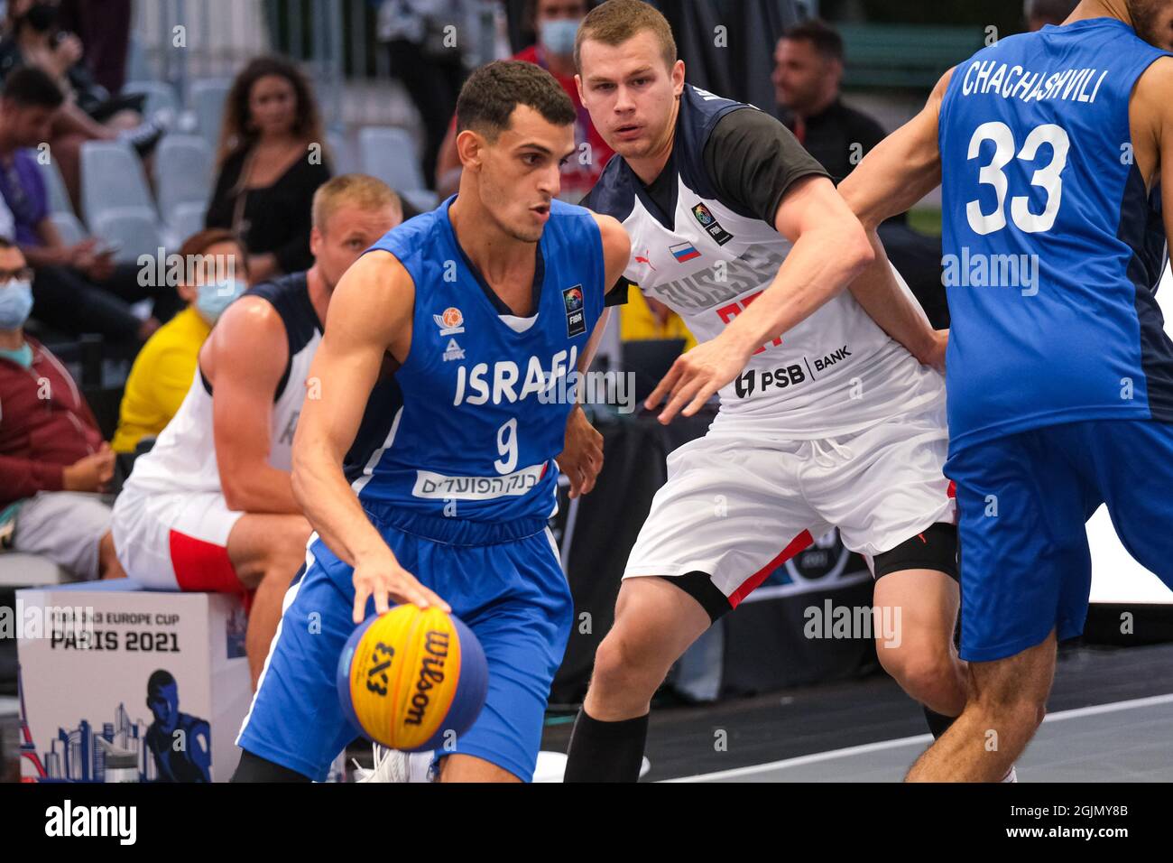Paris, Paris, France, September 10, 2021, Guy Palatin (Israel) in action  during FIBA 3x3 Europe Cup 2021 (1st day) - Basketball EuroCup Championship  Stock Photo - Alamy