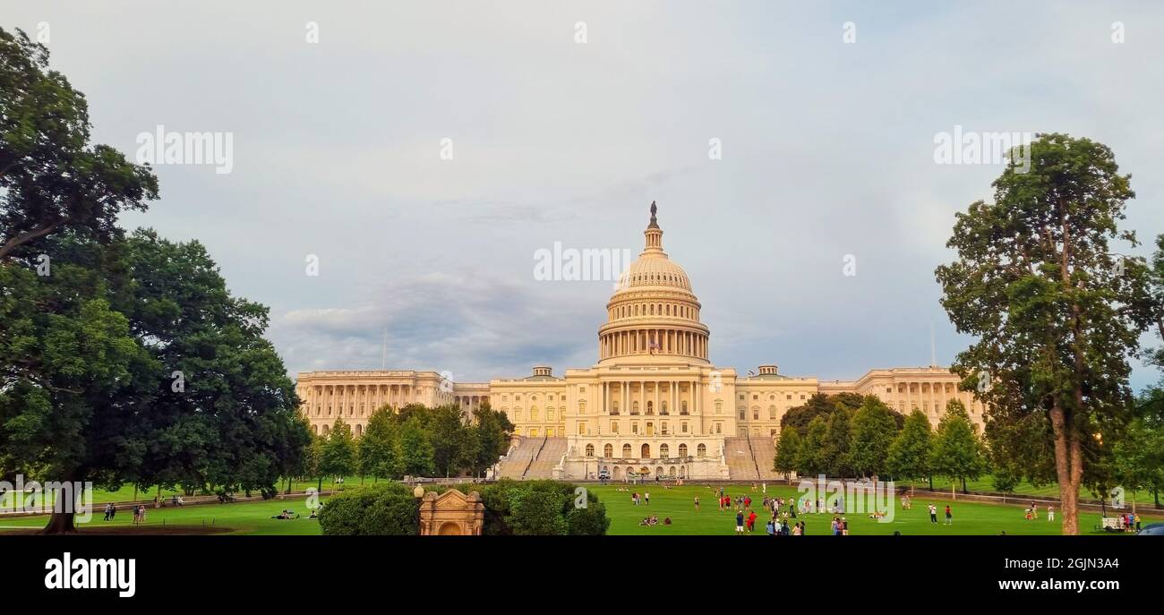 Panoramic view of the US Senate Stock Photo