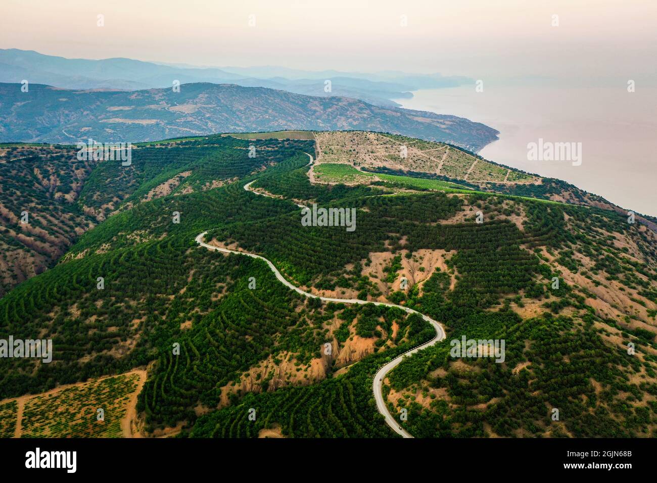 Long Winding Empty Road High Resolution Stock Photography and Images ...