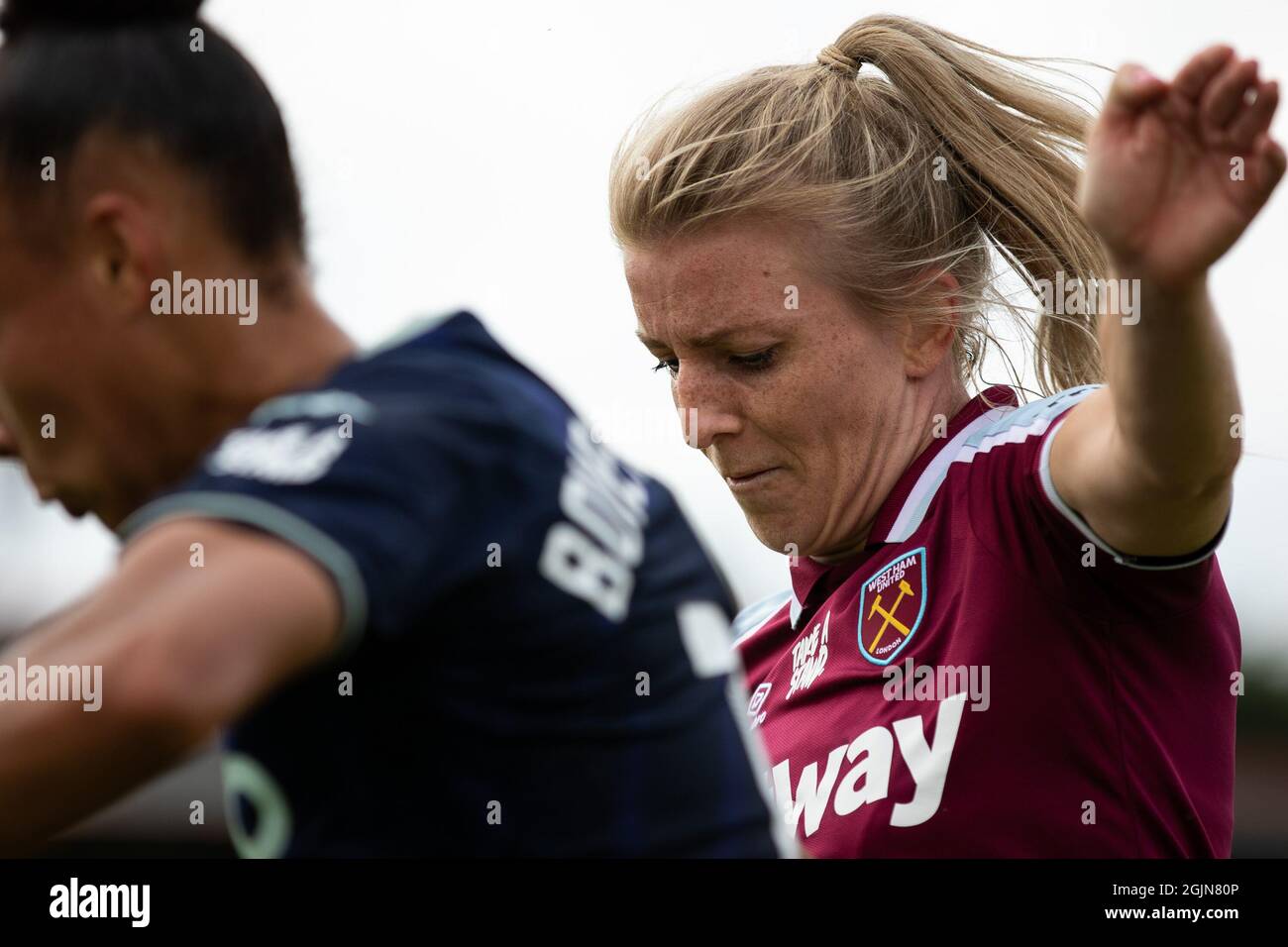 London, UK. 11th September, 2021. West Ham’s Kate Longhurst. Barclays FA Women's Super League West Ham vs Aston Villa. Credit: Liam Asman/Alamy Live News Stock Photo