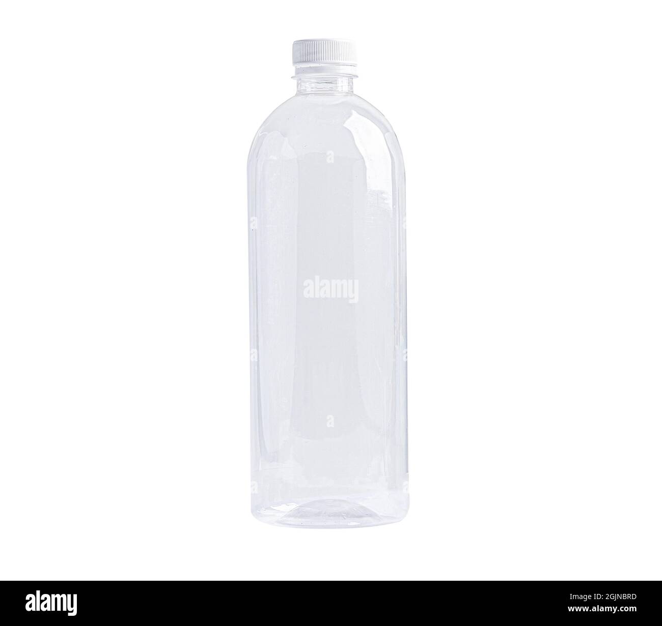 Plastic water bottle isolated on white background with clipping path ...