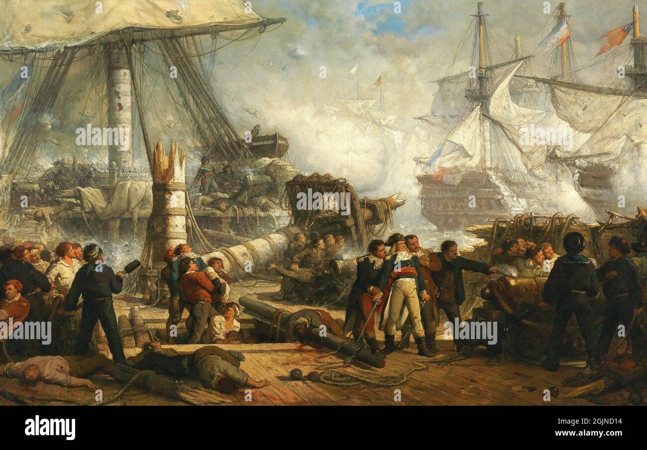 Lord Nelson Being Shot On The Deck Of HMS Victory At The Battle Of 