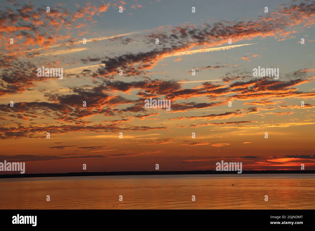 Sunset near outer banks NC Stock Photo Alamy