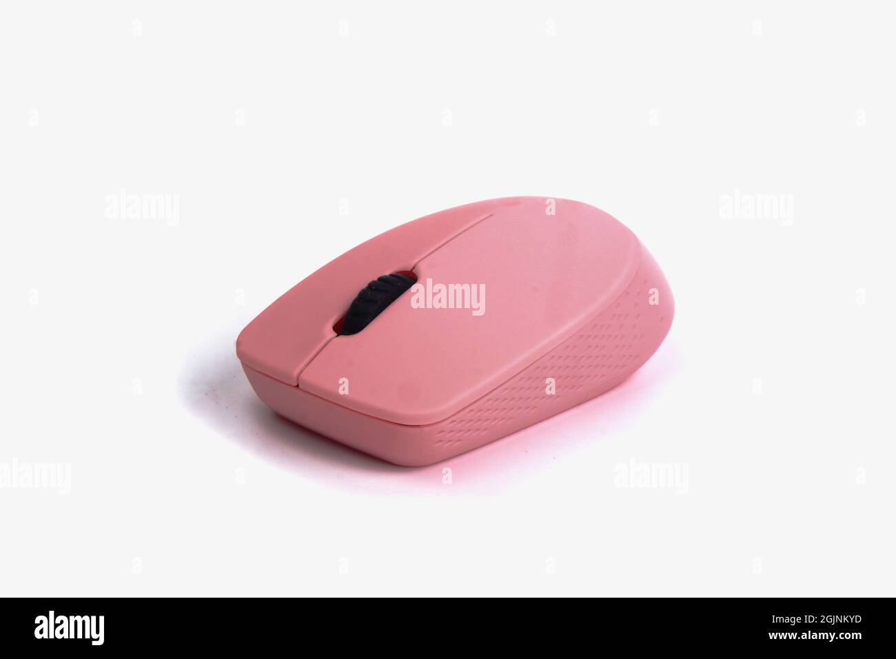 pink computer mouse isolated on a white background Stock Photo Alamy