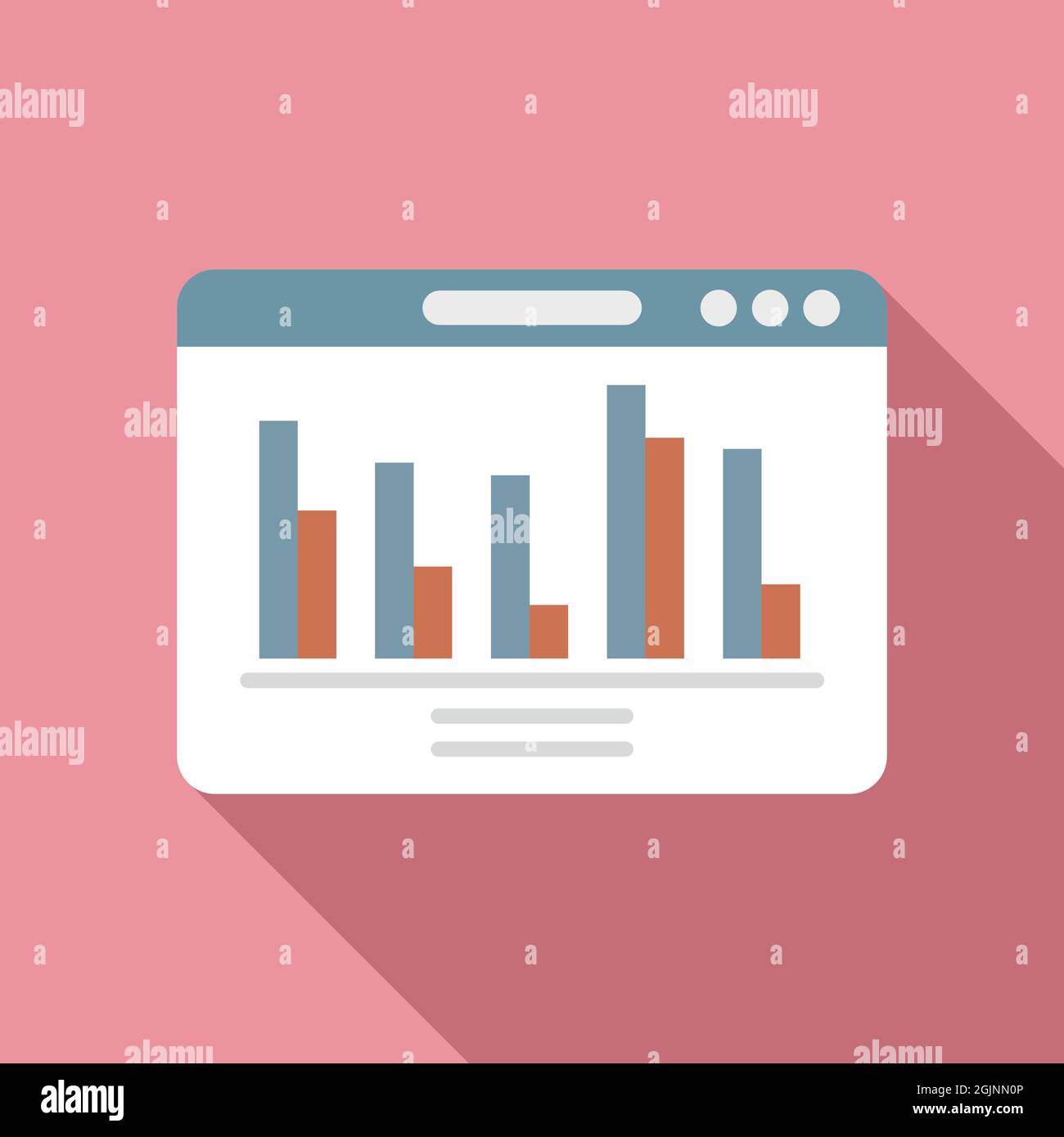 New browser icon flat vector. Internet computer Stock Vector Image ...