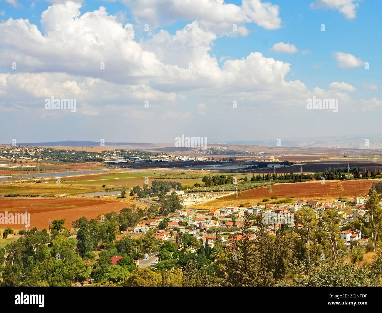 Gilboa and emek Izrael, Israel Stock Photo