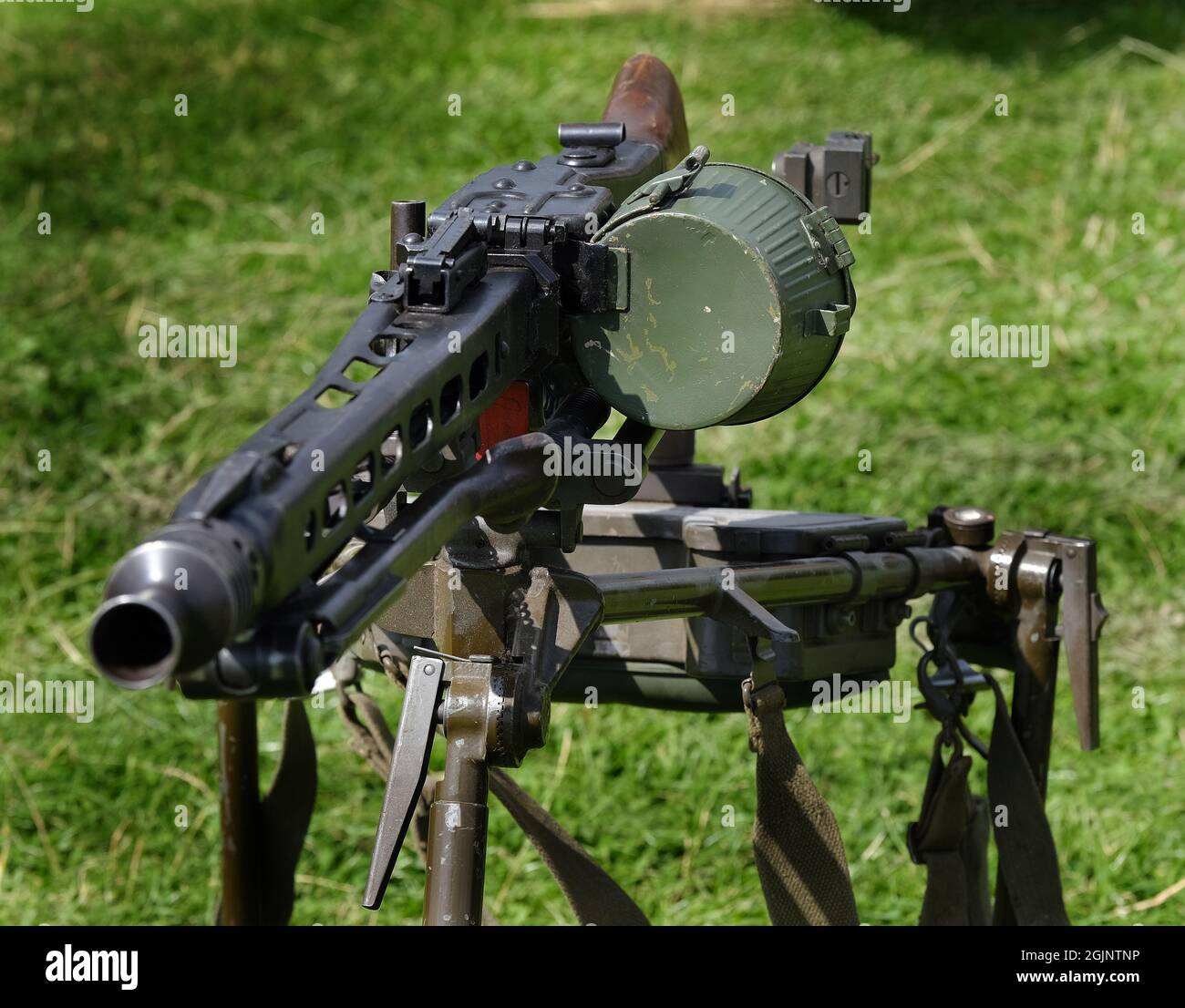The MG 42 is a 7.92×57mm Mauser general-purpose machine gun designed in Nazi Germany Stock Photo