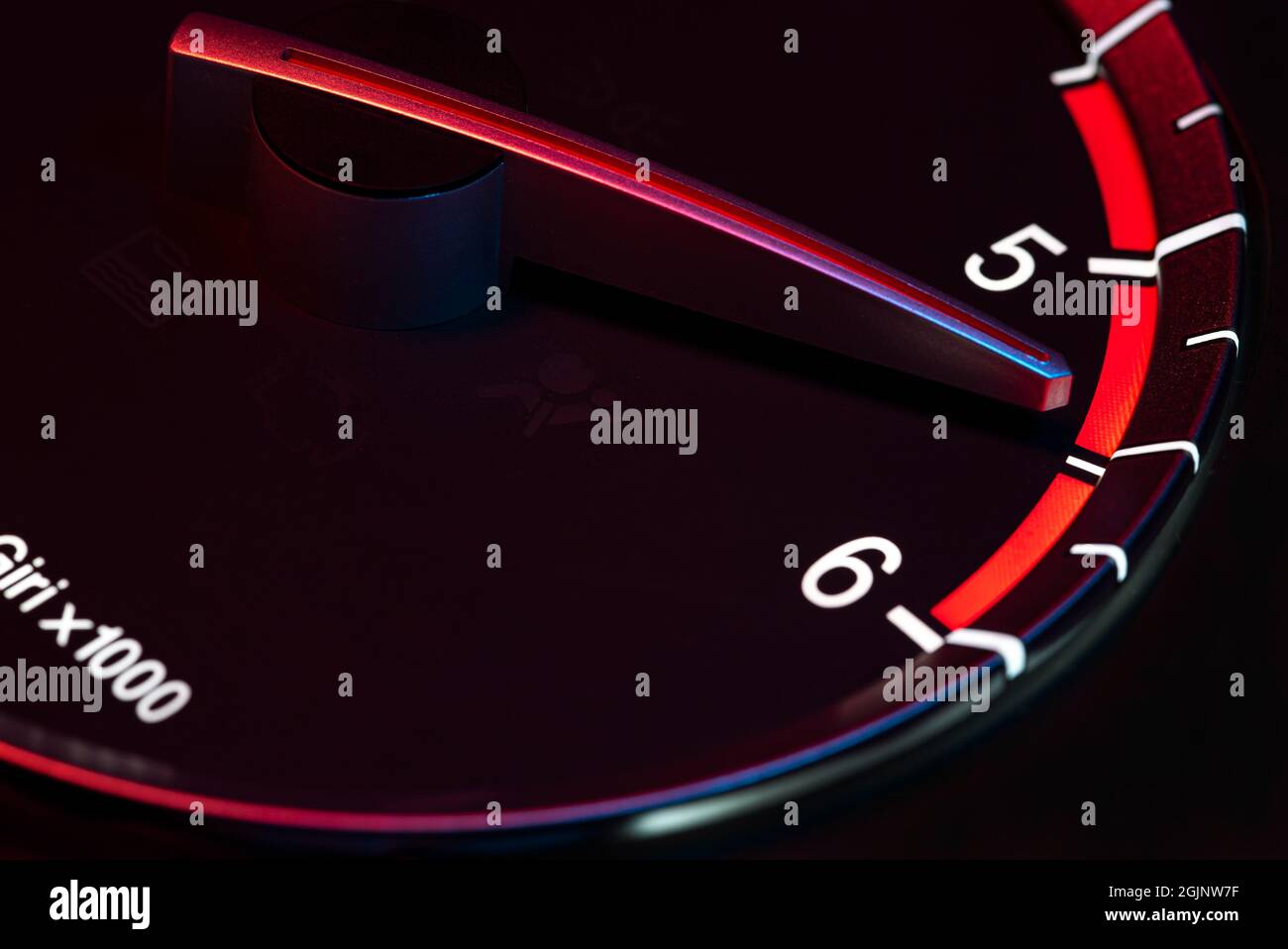 Rpm car odometer detail symbol of power and speed Stock Photo Alamy