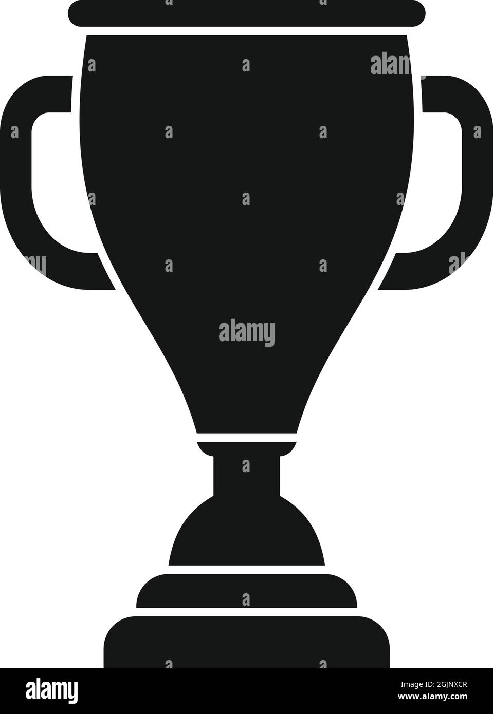 Sport gold cup icon simple vector. Winner trophy Stock Vector Image ...