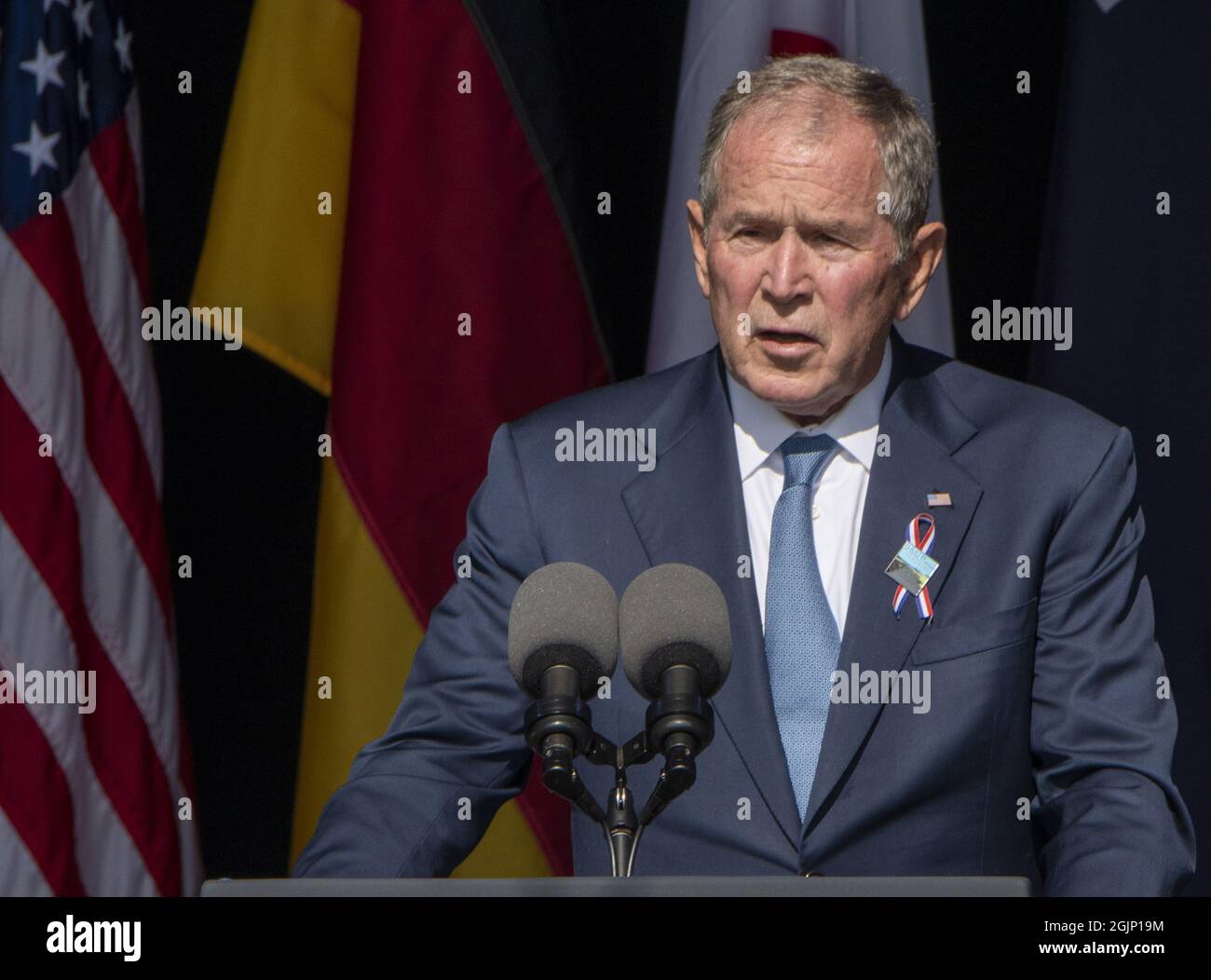 Shanksville, United States. 11th Sep, 2021. President W. Bush