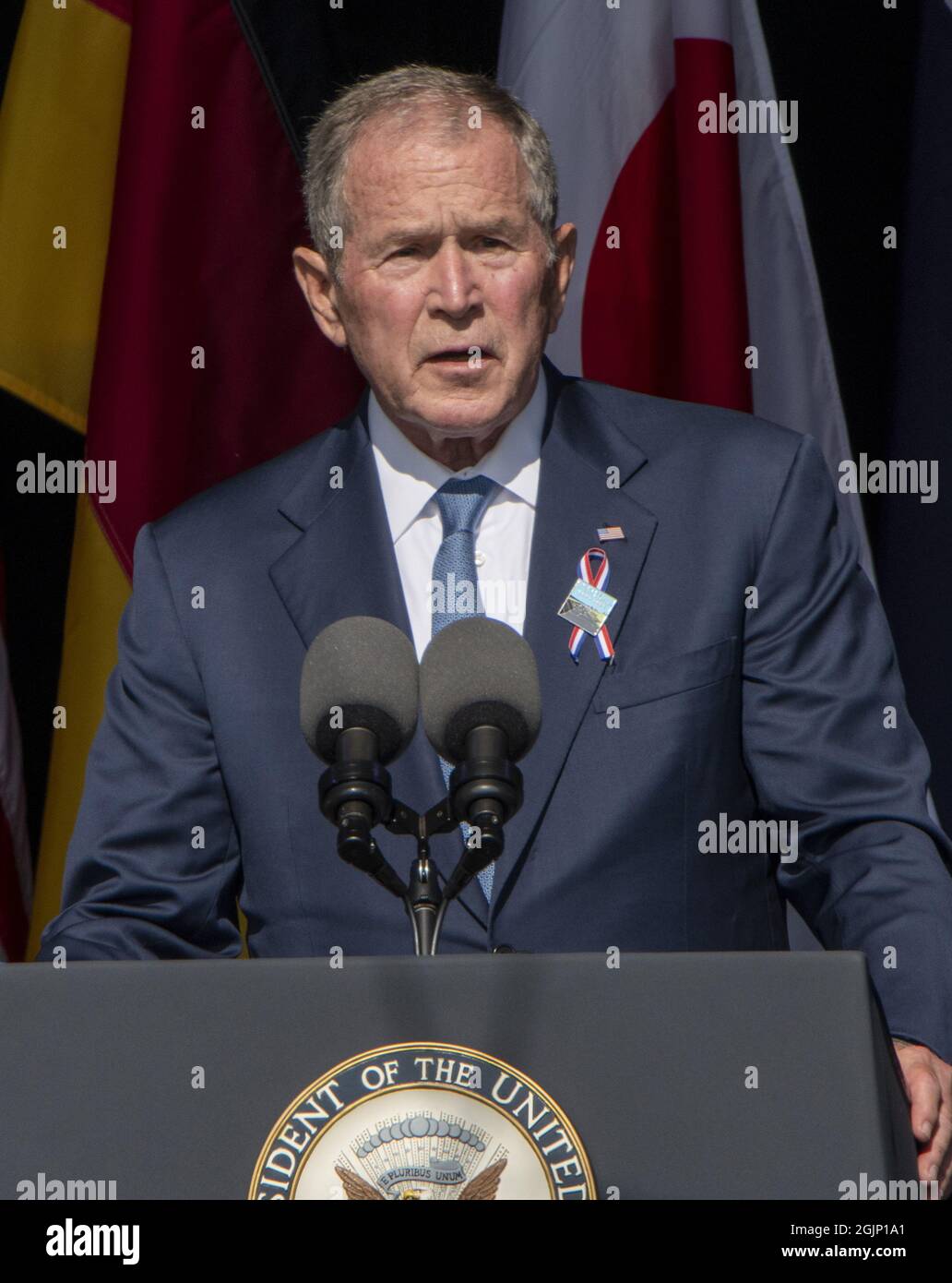 Shanksville, United States. 11th Sep, 2021. President W. Bush