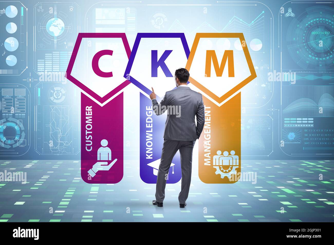 Customer knowledge management business and marketing concept Stock ...